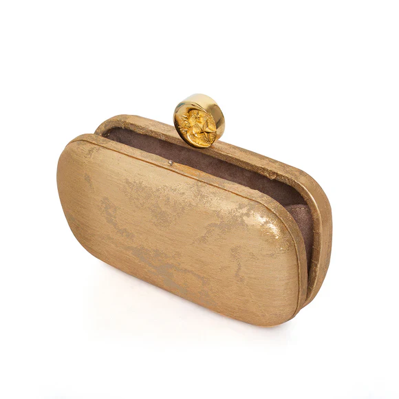 Moon on Gold Box Clutch - Image 3