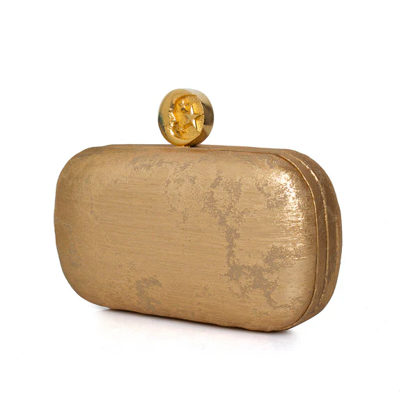 Moon on Gold Box Clutch - Image 4