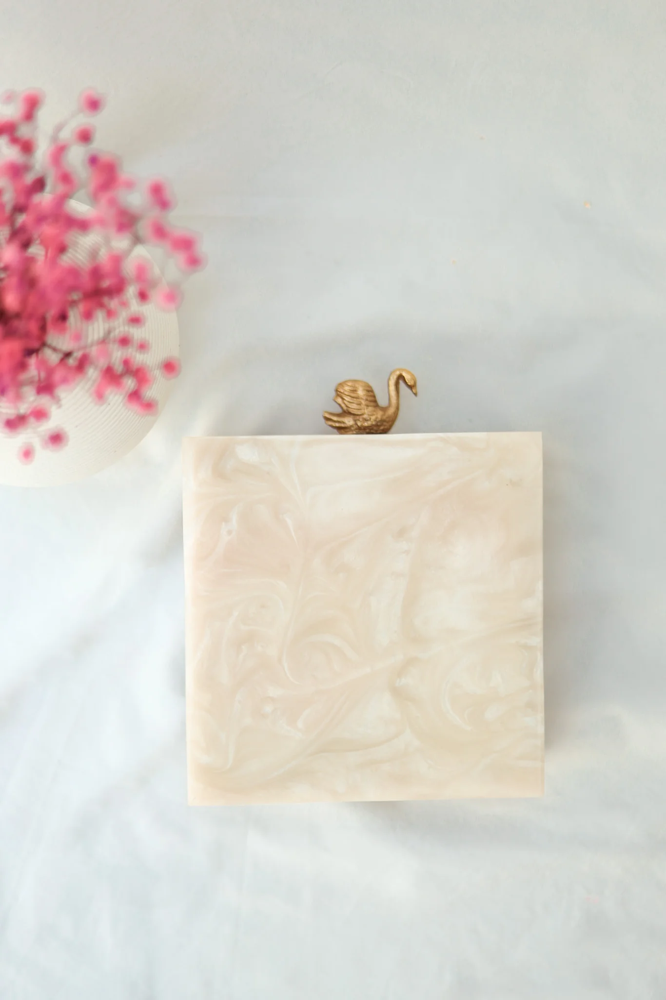 Morion Resin Clutch with Quartz Stones - Image 5