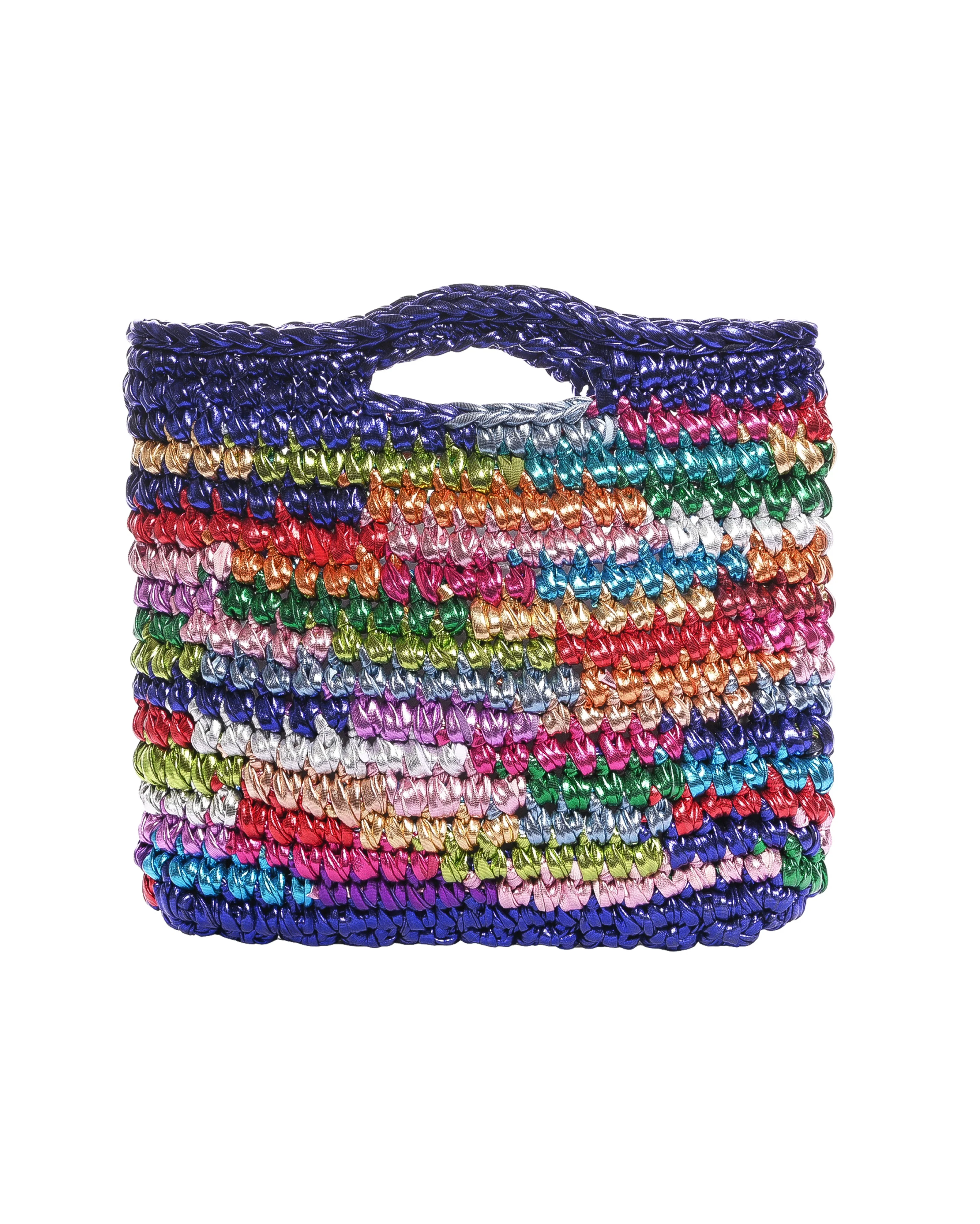 Multicolor Crochet Tote Bag