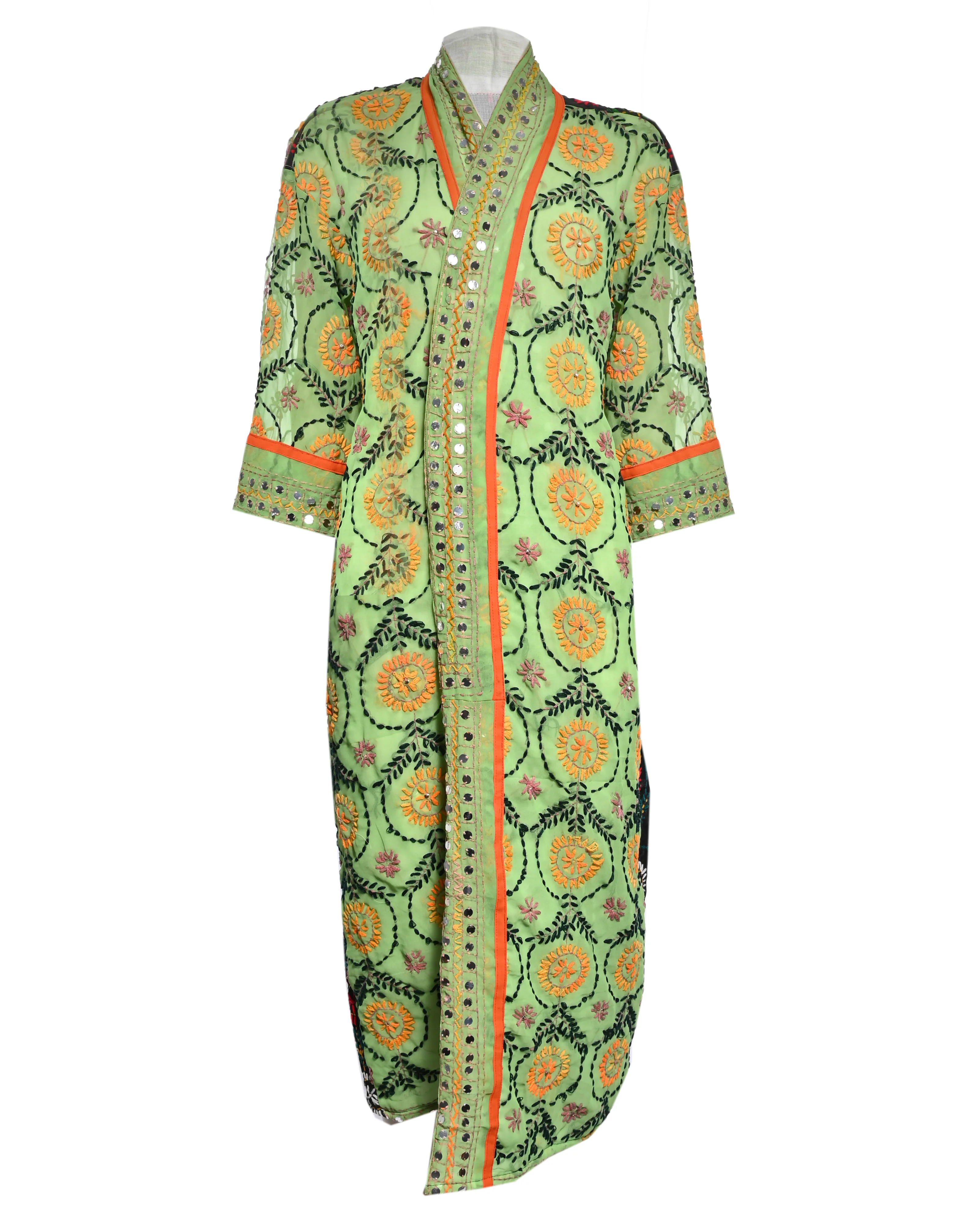 Multicolor Embroidered Kimono