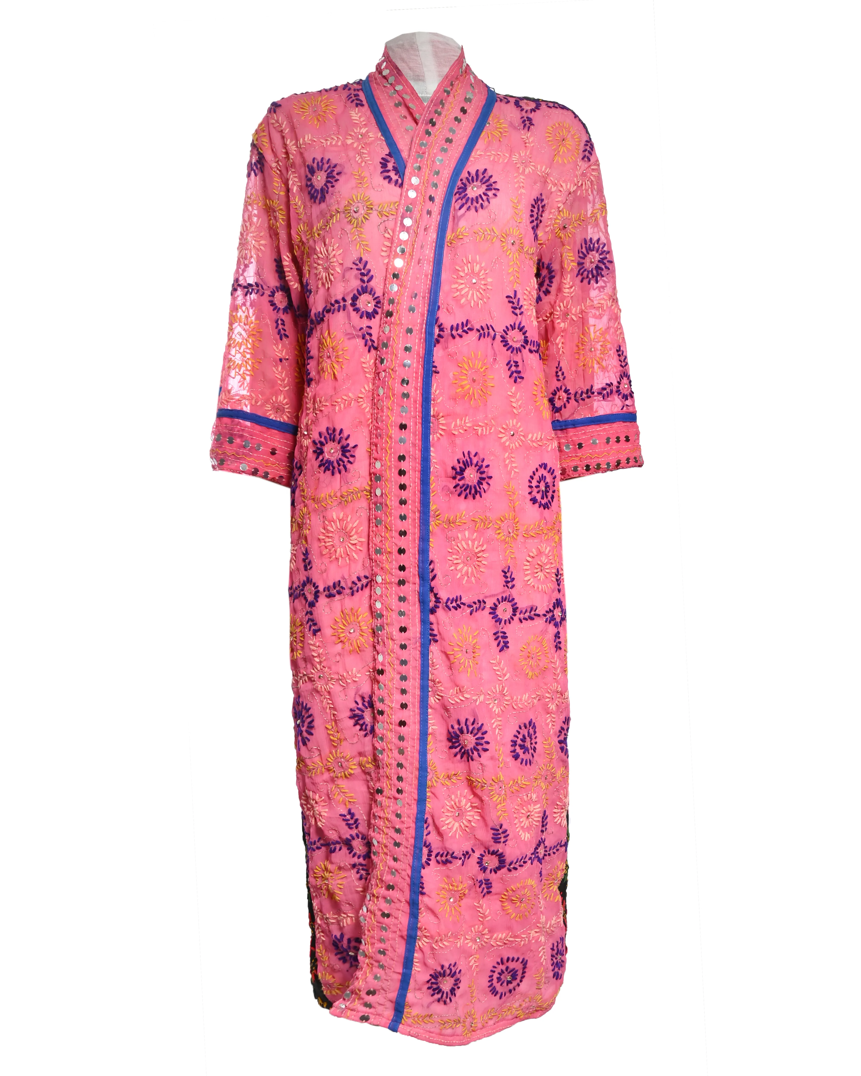 Multicolor Embroidered Kimono