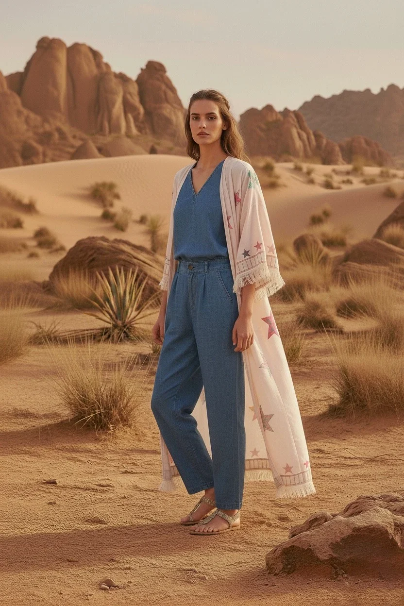 Multicolor Kimono Abaya - Image 3