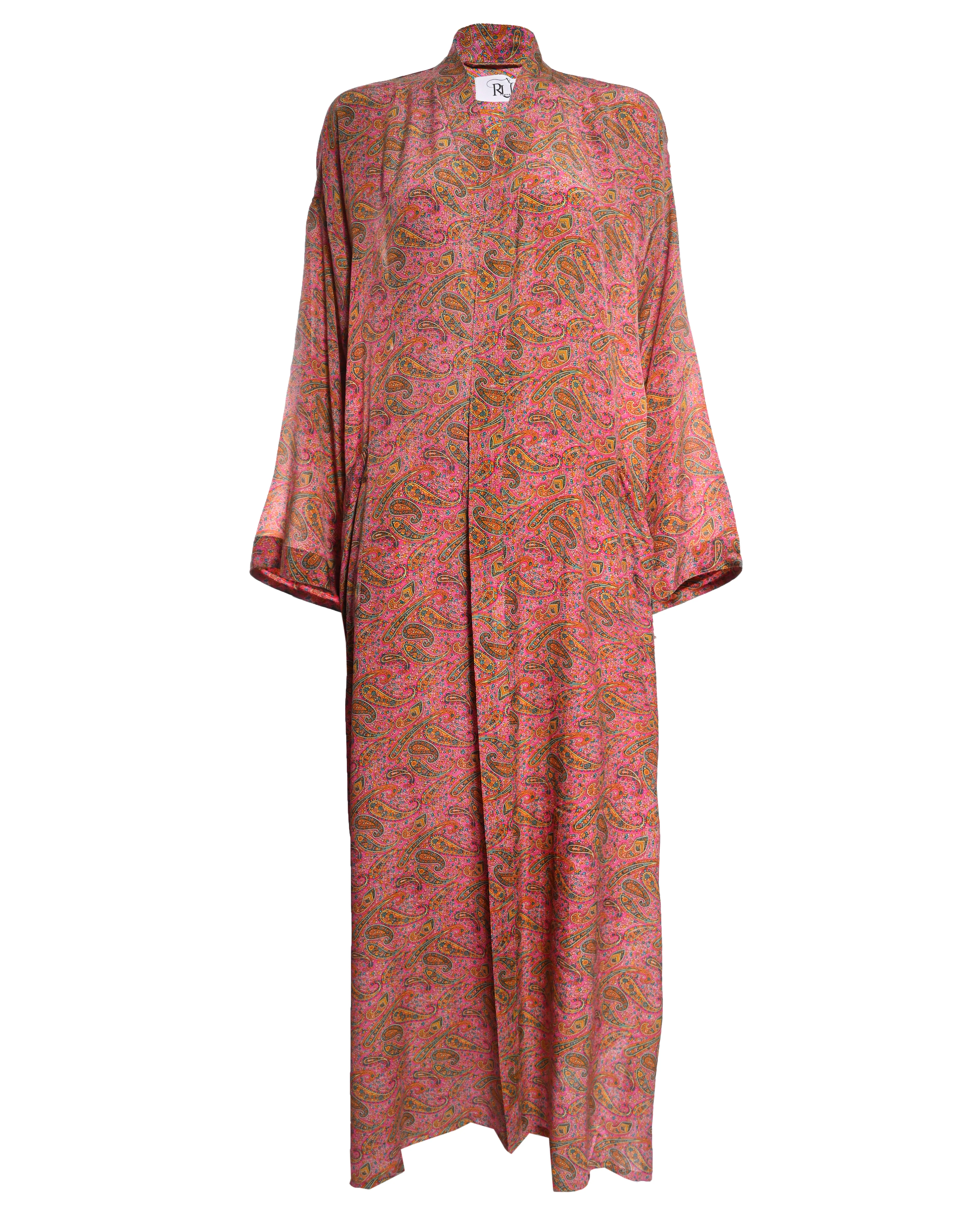 Multicolor Silk Abaya