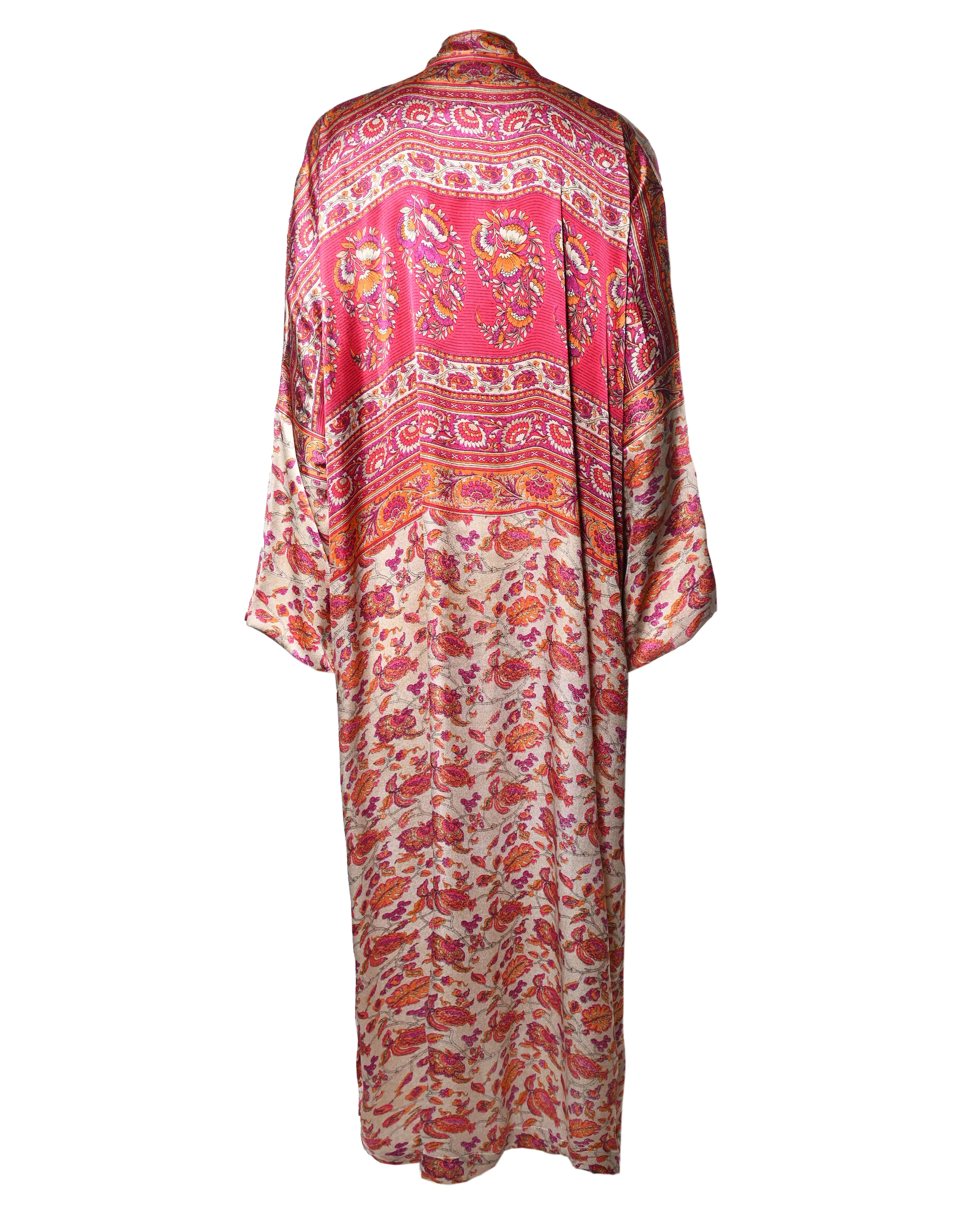 Multicolor Silk Kimono Abaya - Image 2