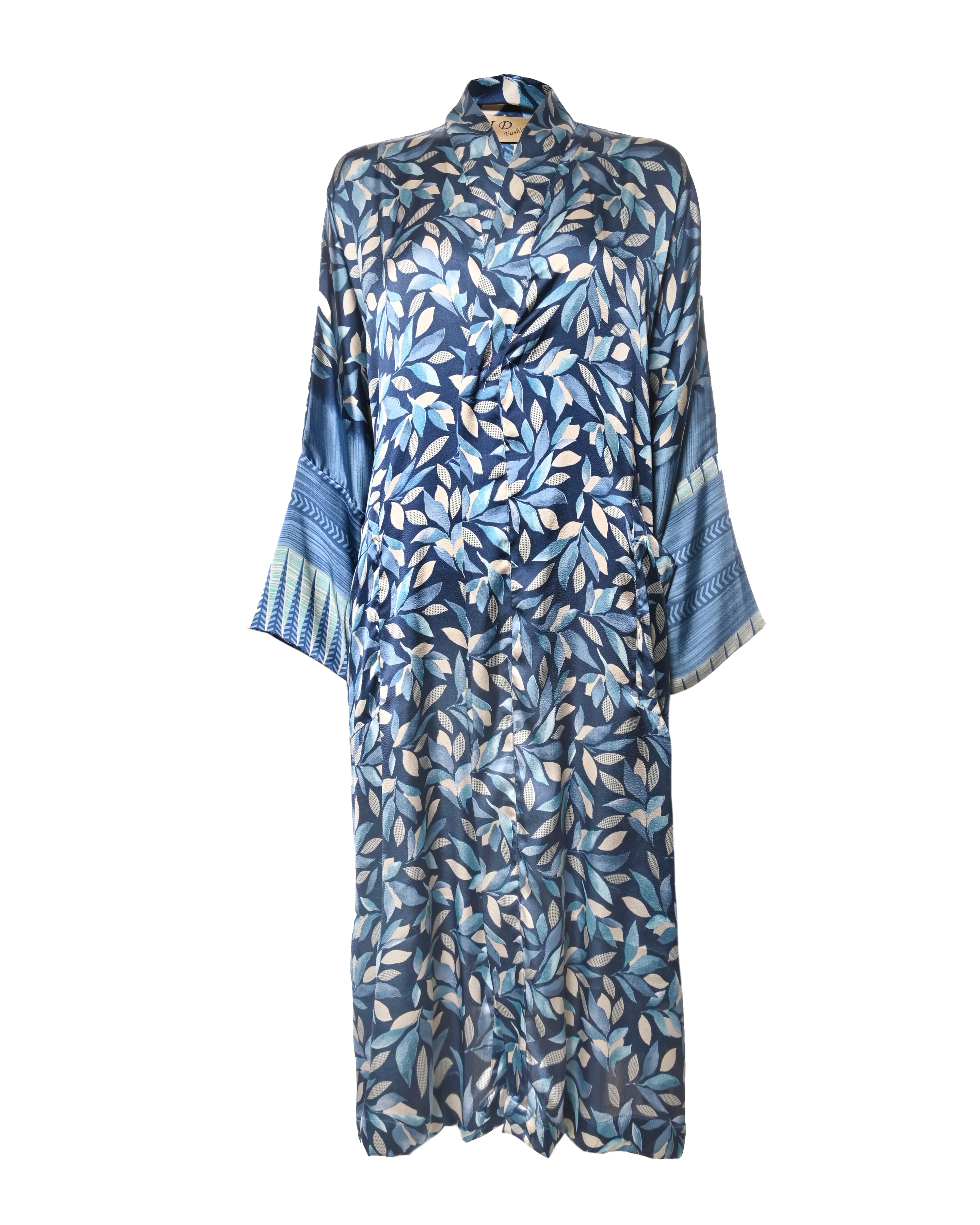 Multicolor Silk Kimono Abaya