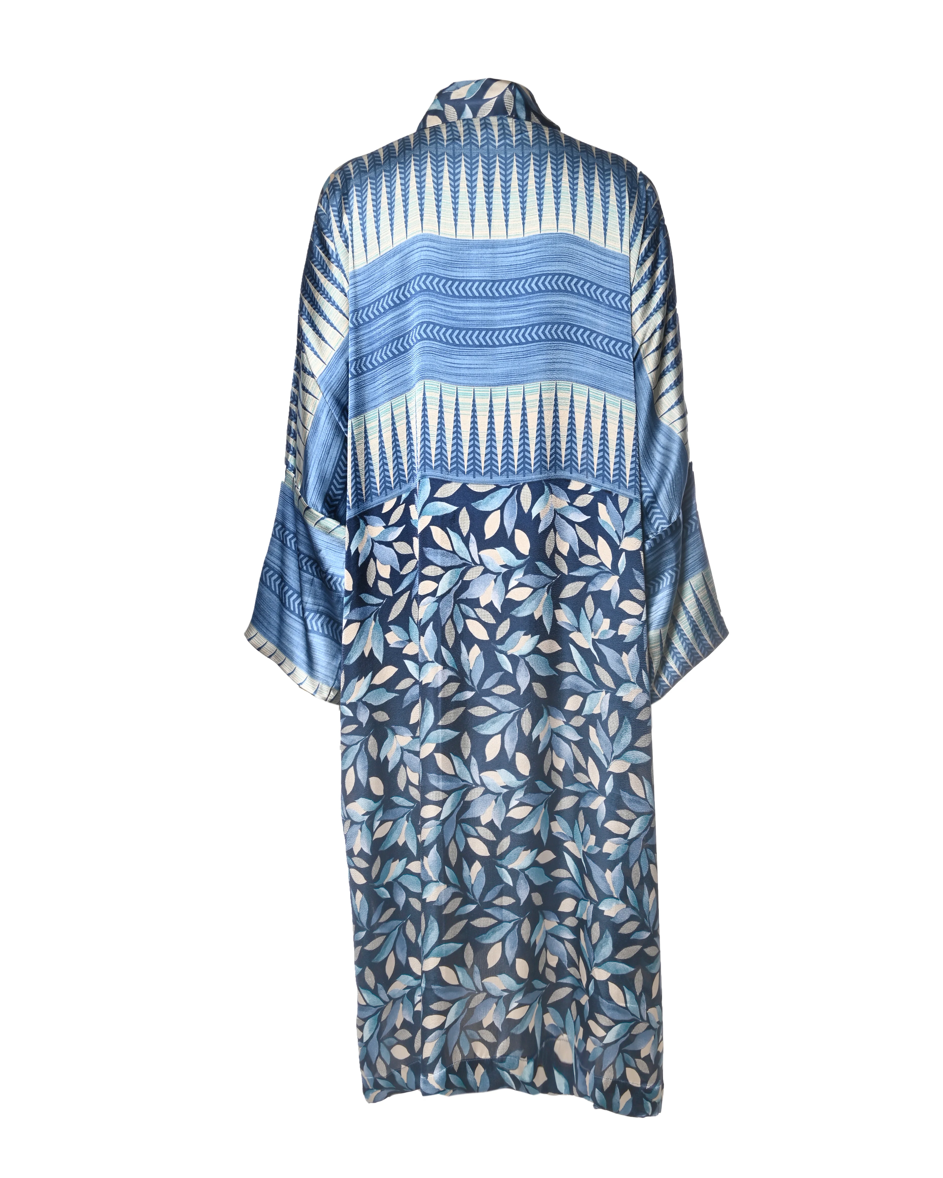 Multicolor Silk Kimono Abaya - Image 2