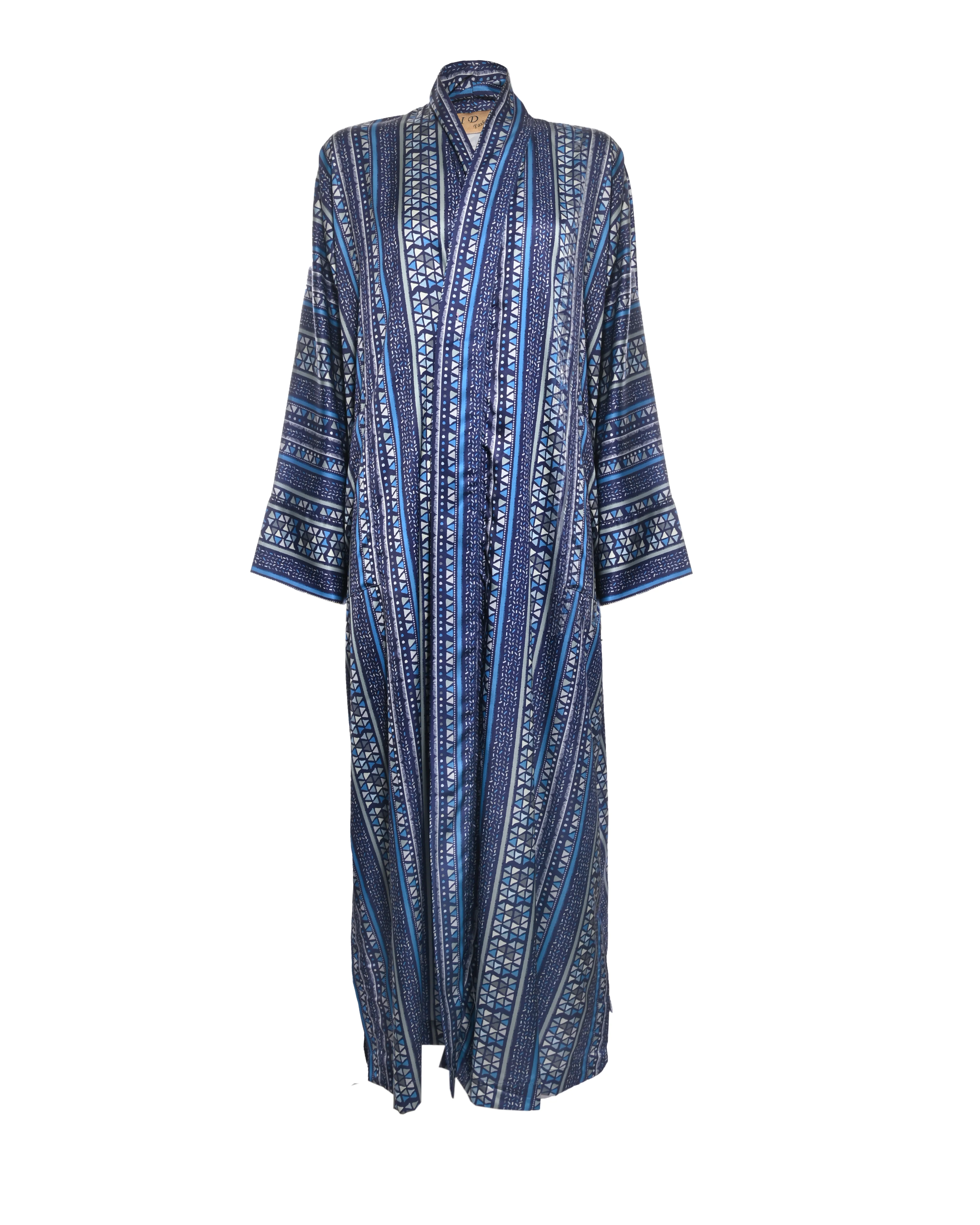 Multicolor Silk Kimono Abaya