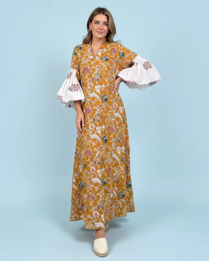 Mustard RAÏ Ramadan Kaftan