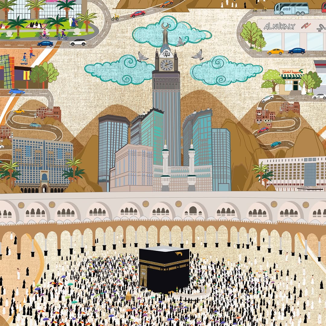 “My Makkah, the Best Place on Earth” Printed Artwork - Image 3