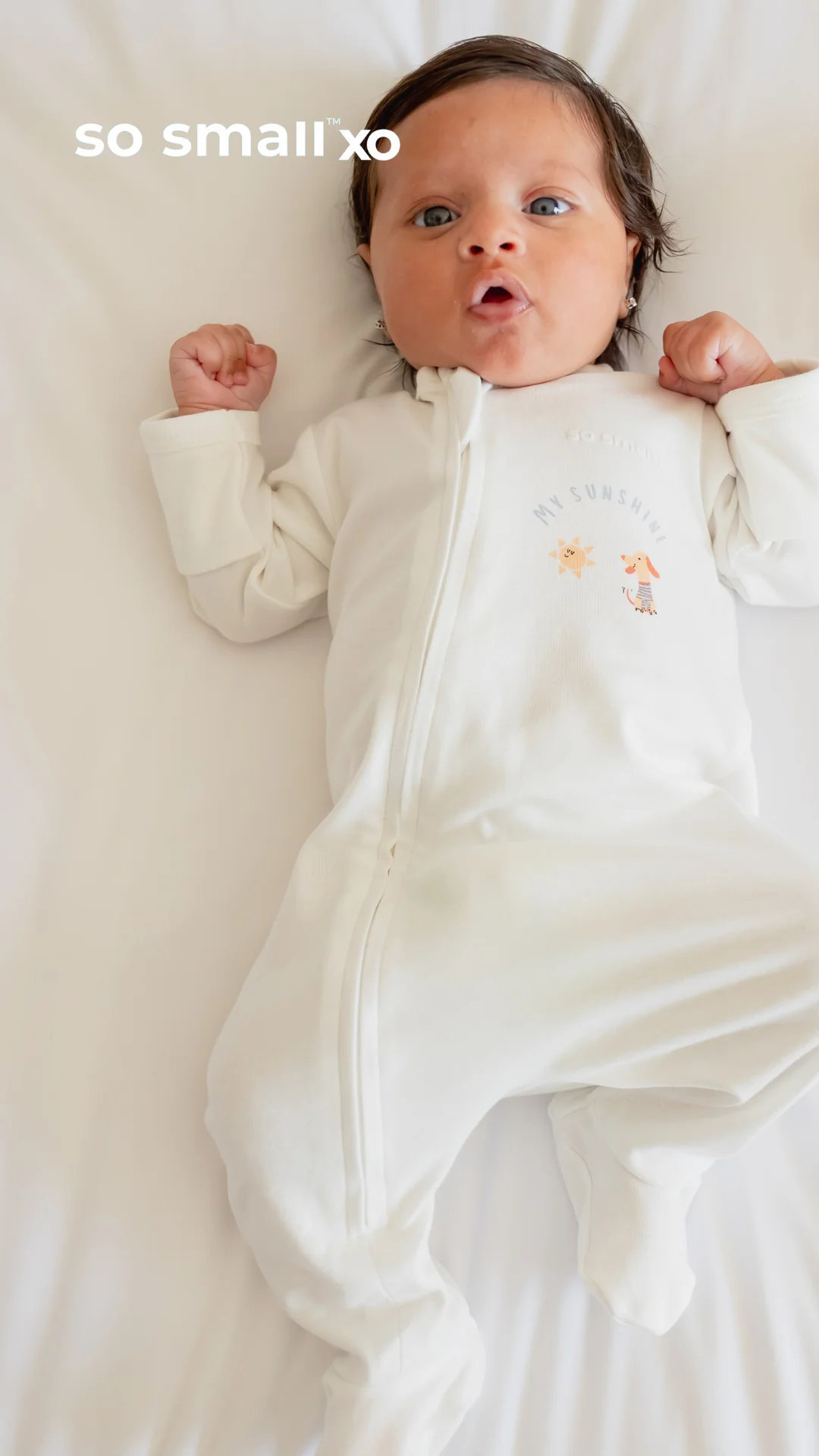 "My Sunshine" Zipper Footie