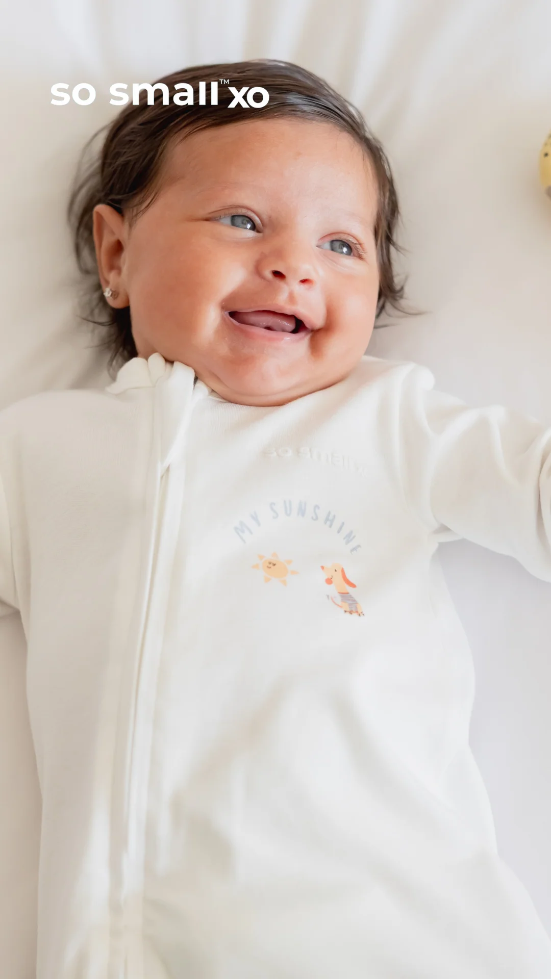 "My Sunshine" Zipper Footie - Image 2