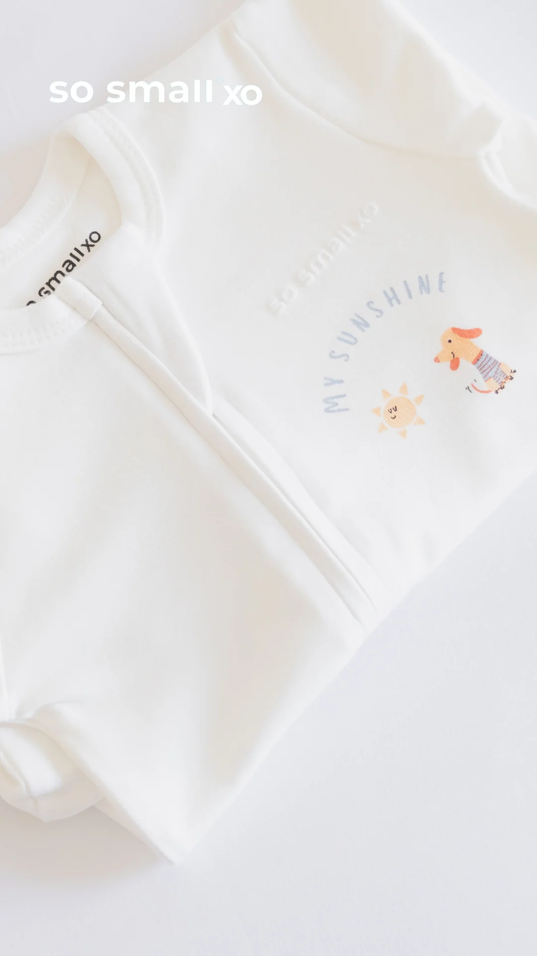"My Sunshine" Zipper Footie - Image 4