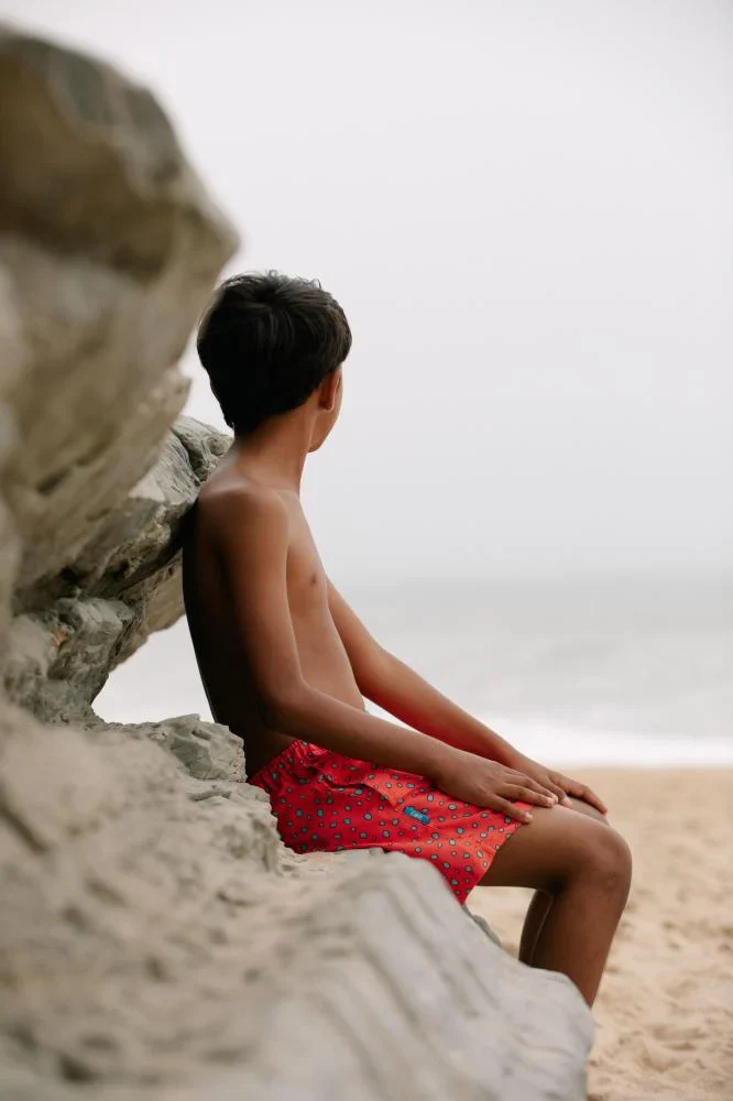 Najil Fish Pattern Boys' Swim Shorts - Image 3