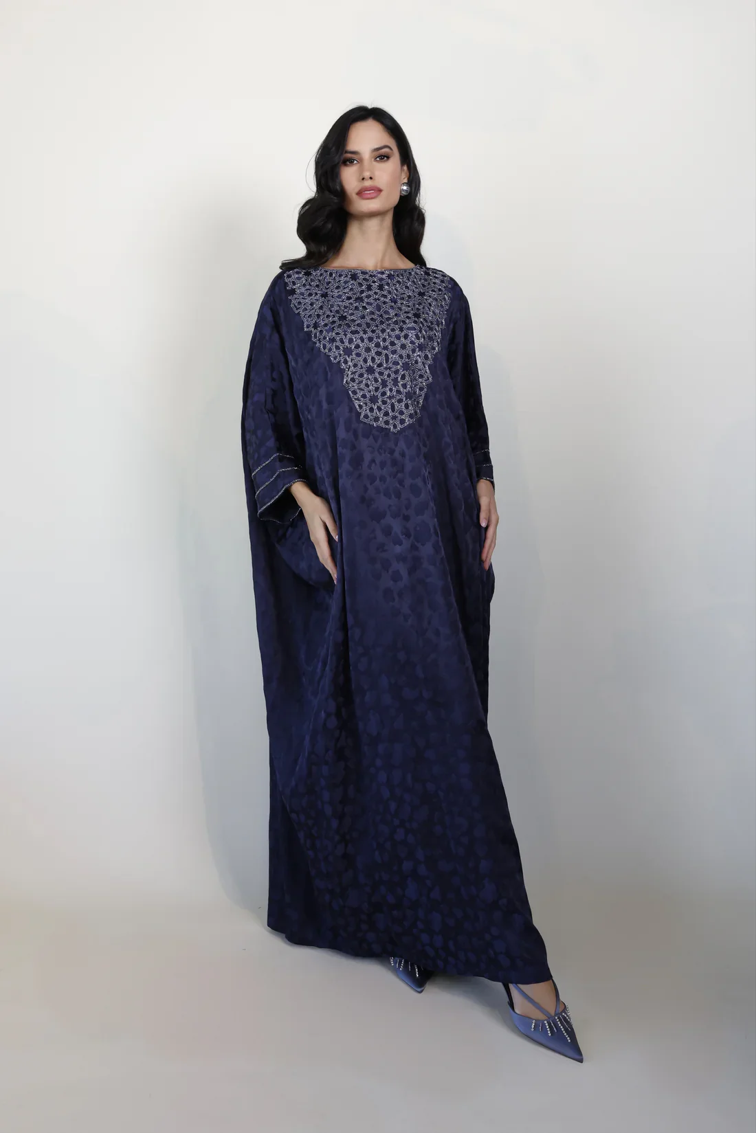 Navy Areej Kaftan - Image 3