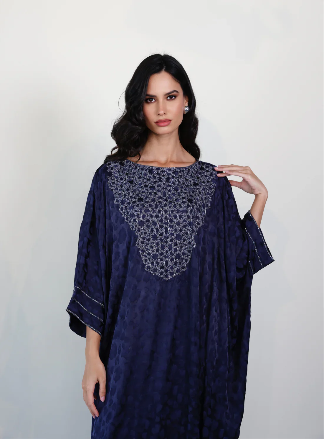 Navy Areej Kaftan - Image 4