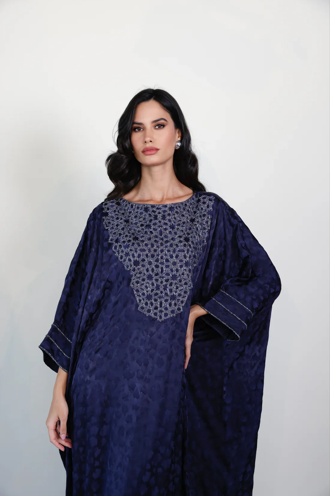 Navy Areej Kaftan - Image 5