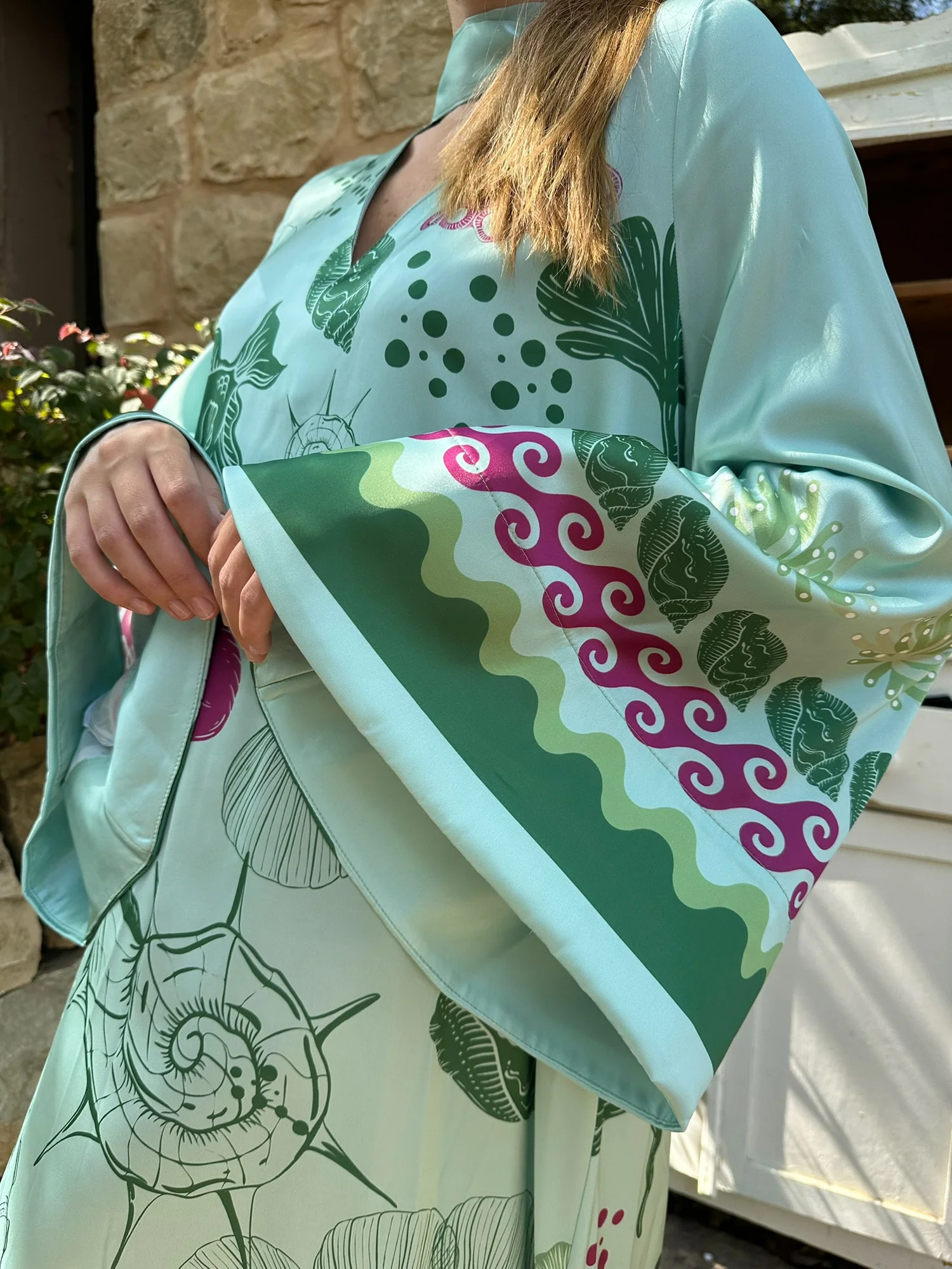 Olea Green Kaftan - Image 4