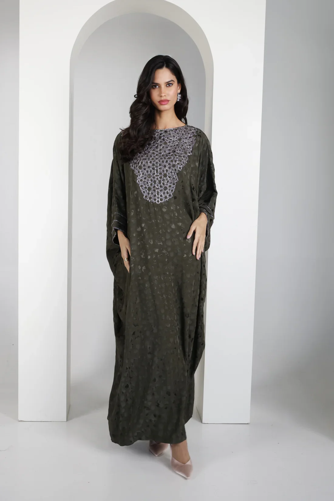 Olive Areej Kaftan - Image 4
