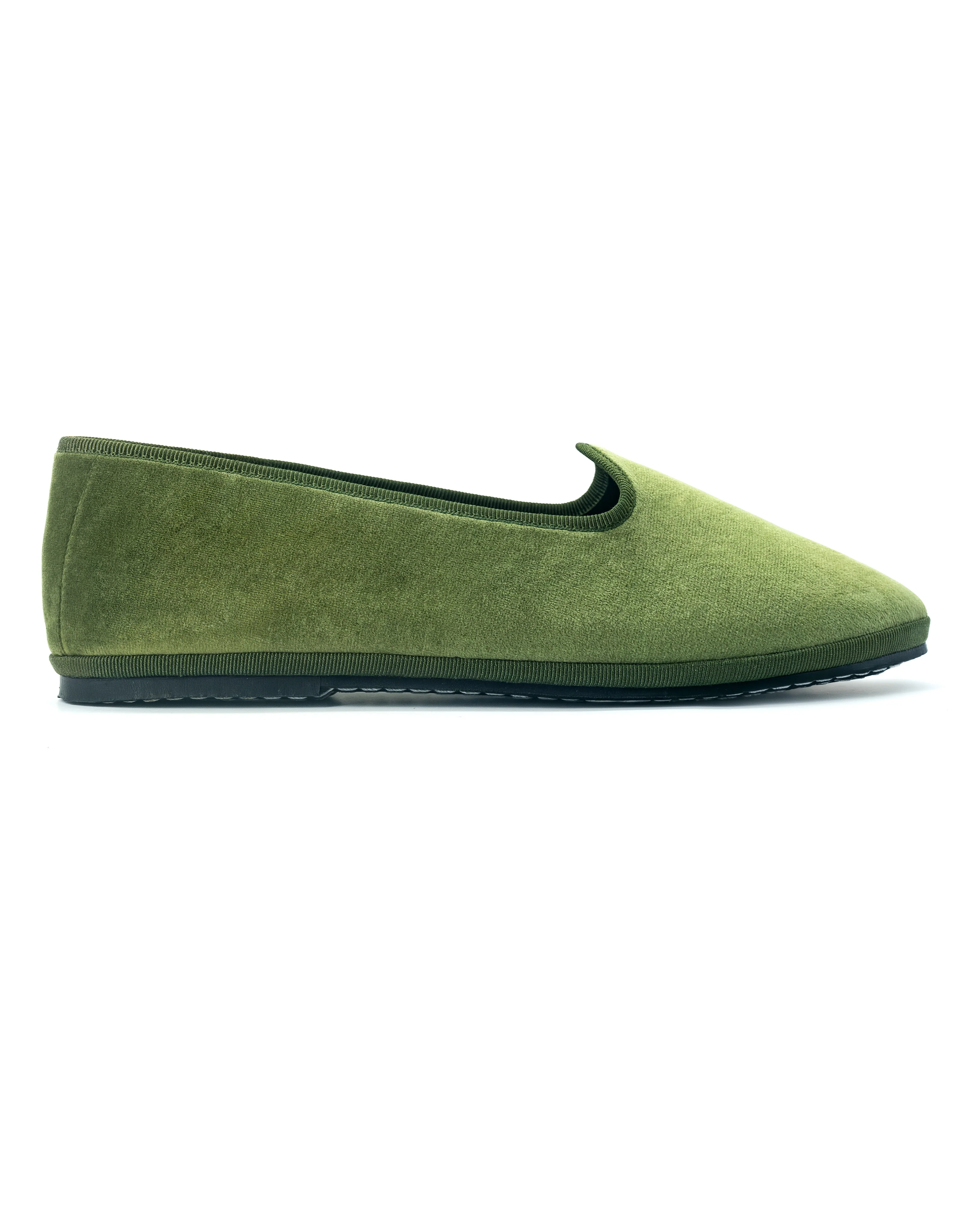 Olive Friulana Velvet Loafer