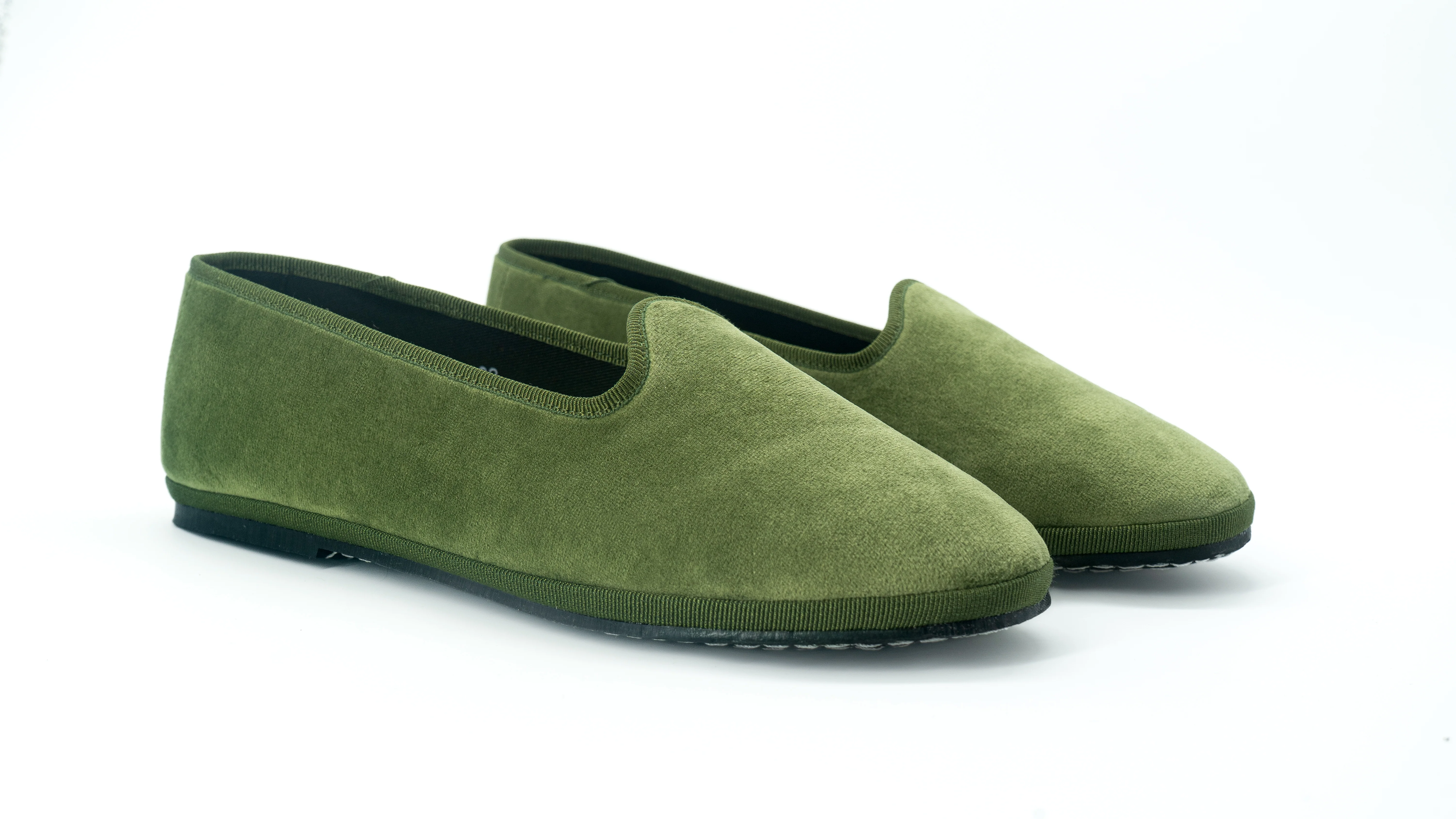 Olive Friulana Velvet Loafer - Image 2