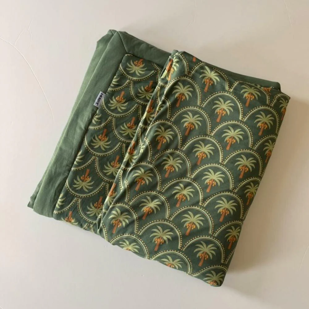 Olive Green Palm Blanket - Image 3