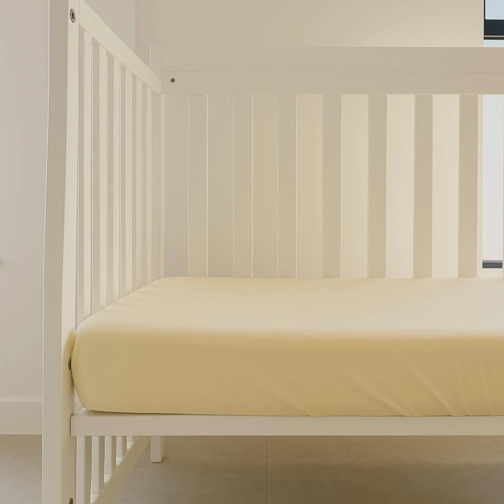 Olive Green Palm Crib Sheet