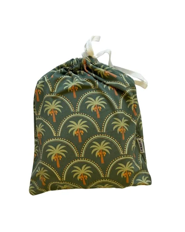 Olive Green Palm Crib Sheet - Image 2