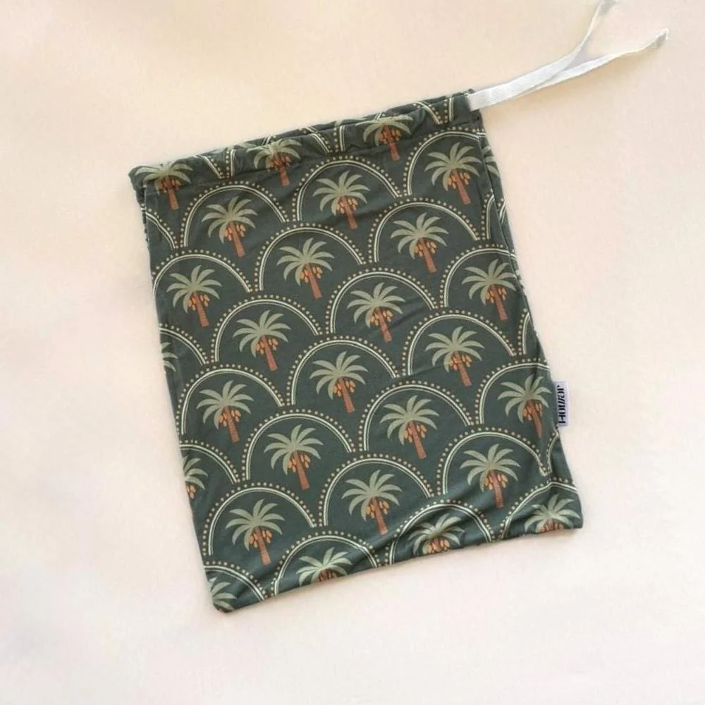 Olive Green Palm Crib Sheet - Image 5