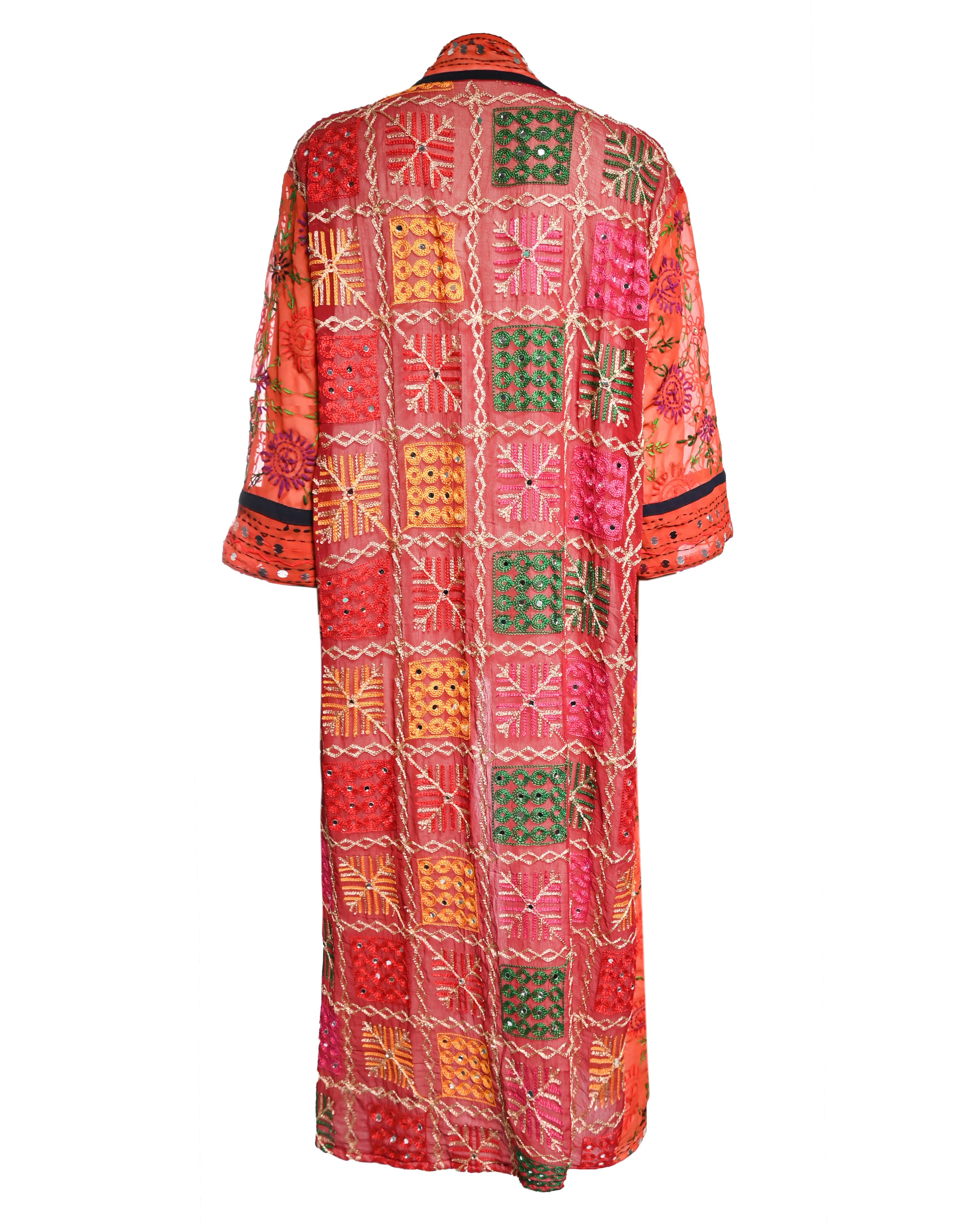 Multicolor Embroidered Kimono - Image 2