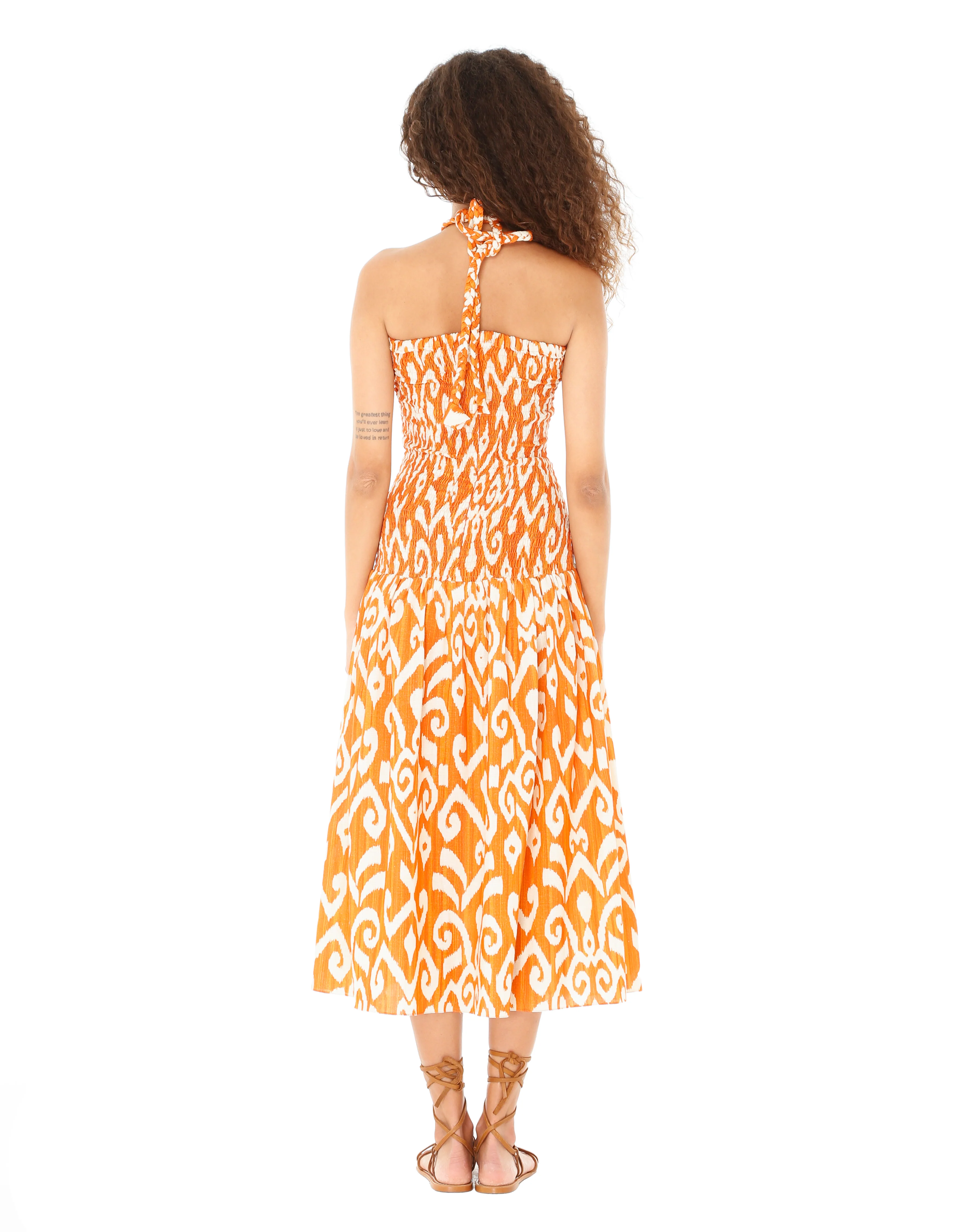 Orange Linden Halter Dress - Image 2