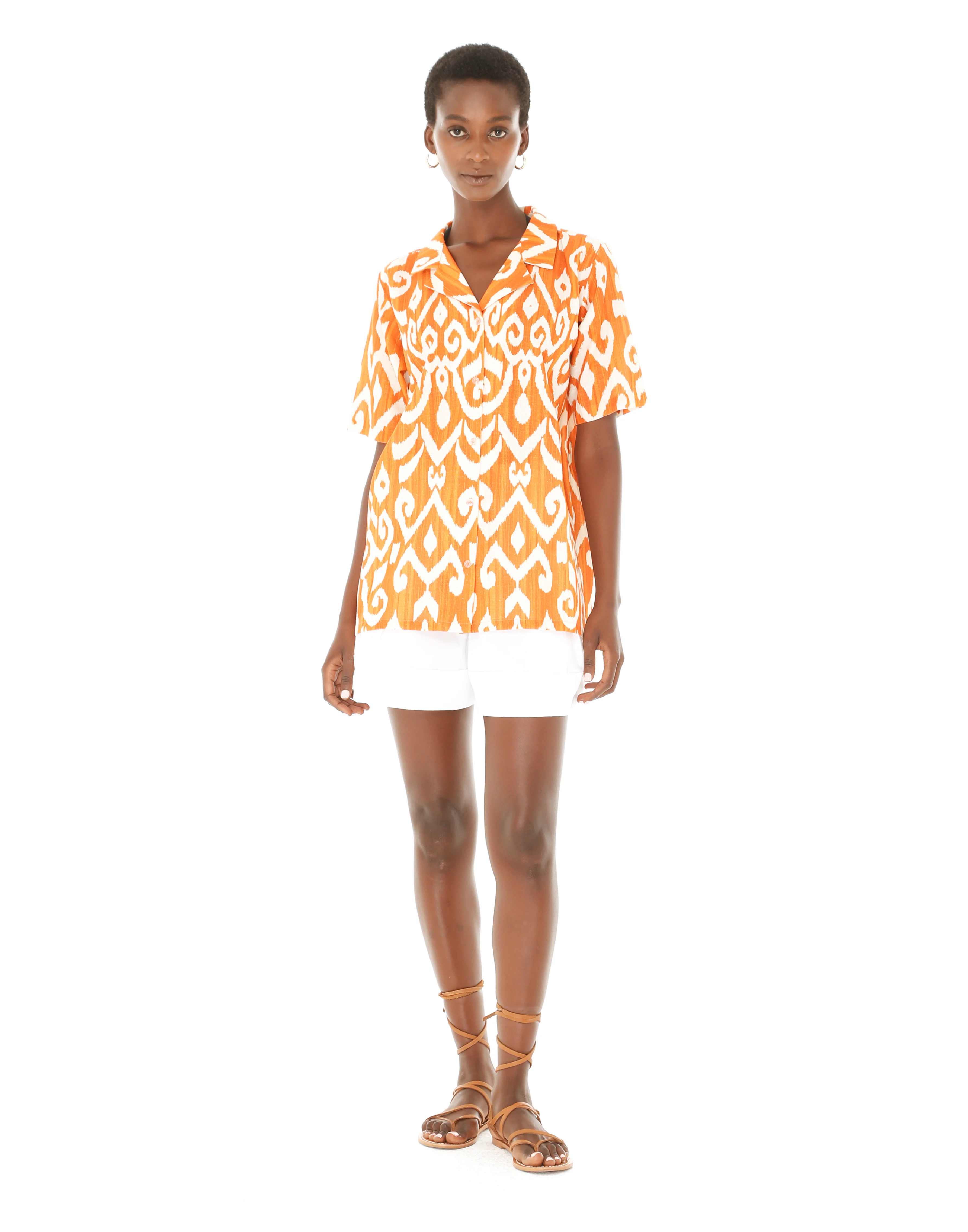Orange Linden Short Sleeve Shirt