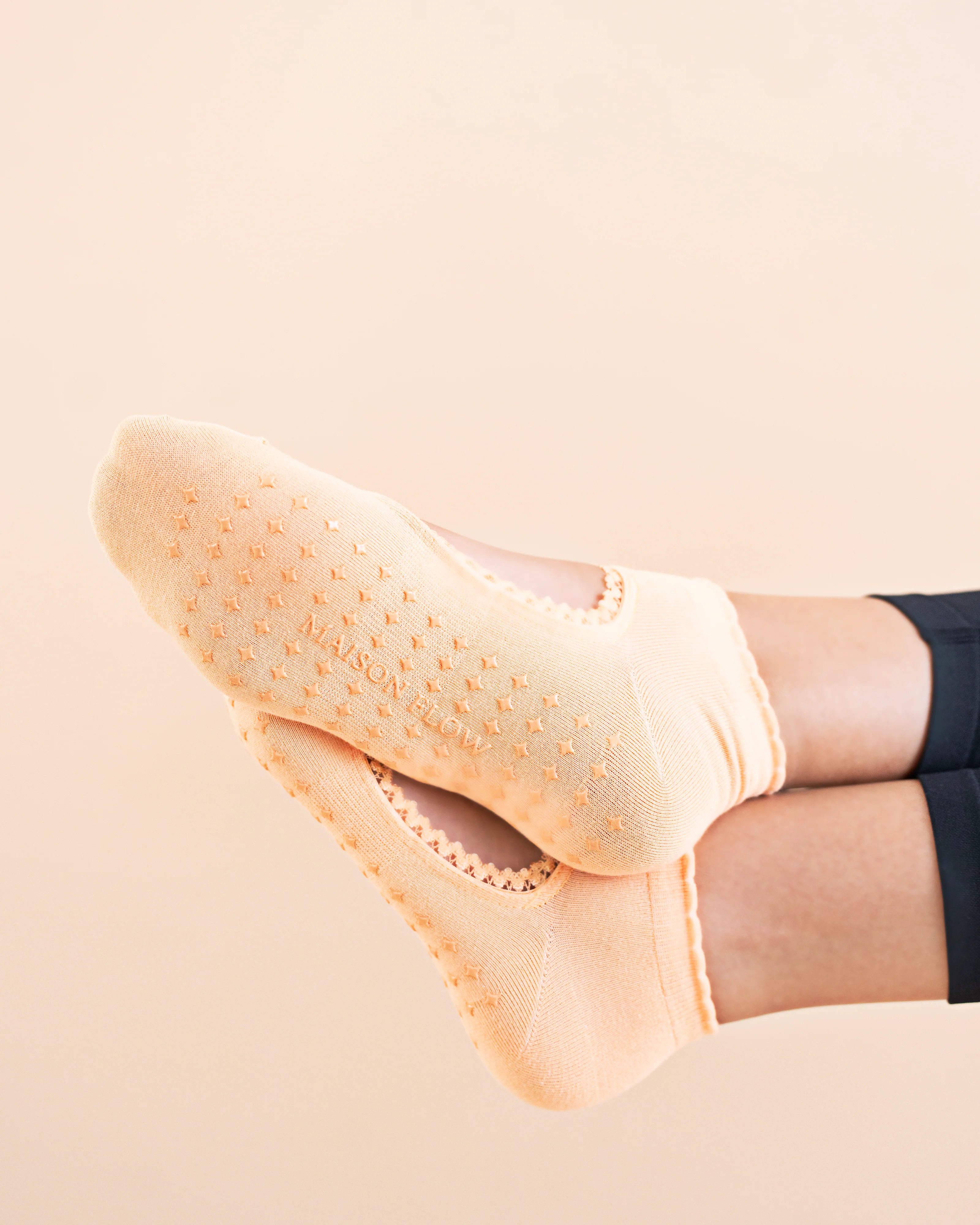 Orange Sorbet Flow Grip Socks - Image 2