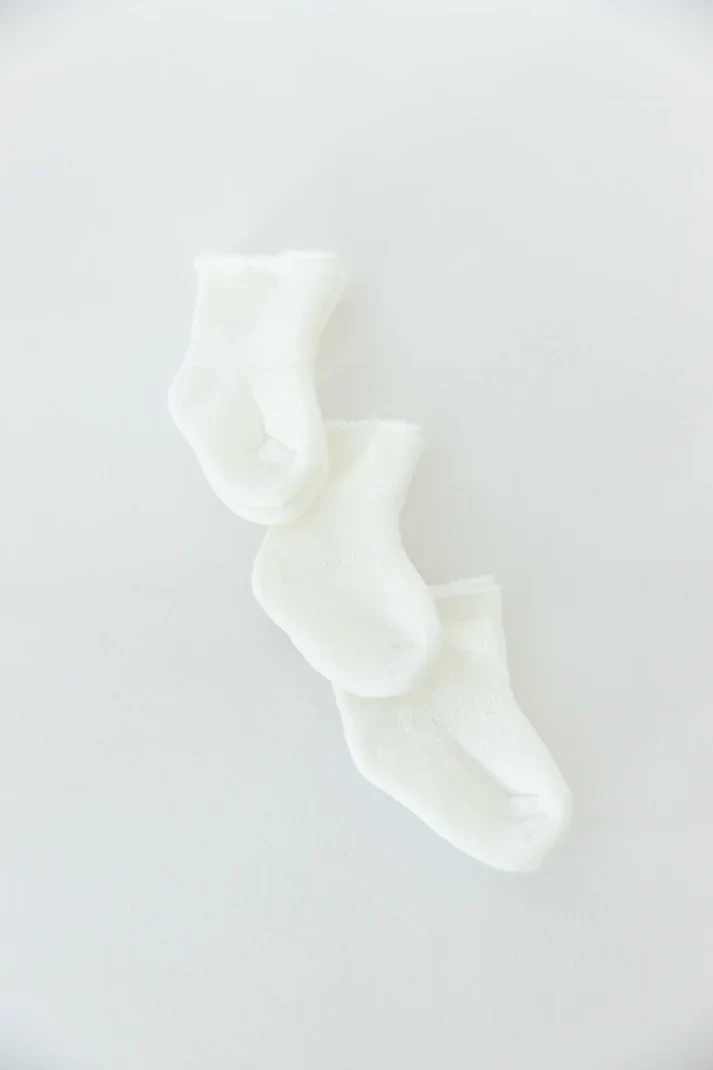 Organic White Socks | Pack of 3