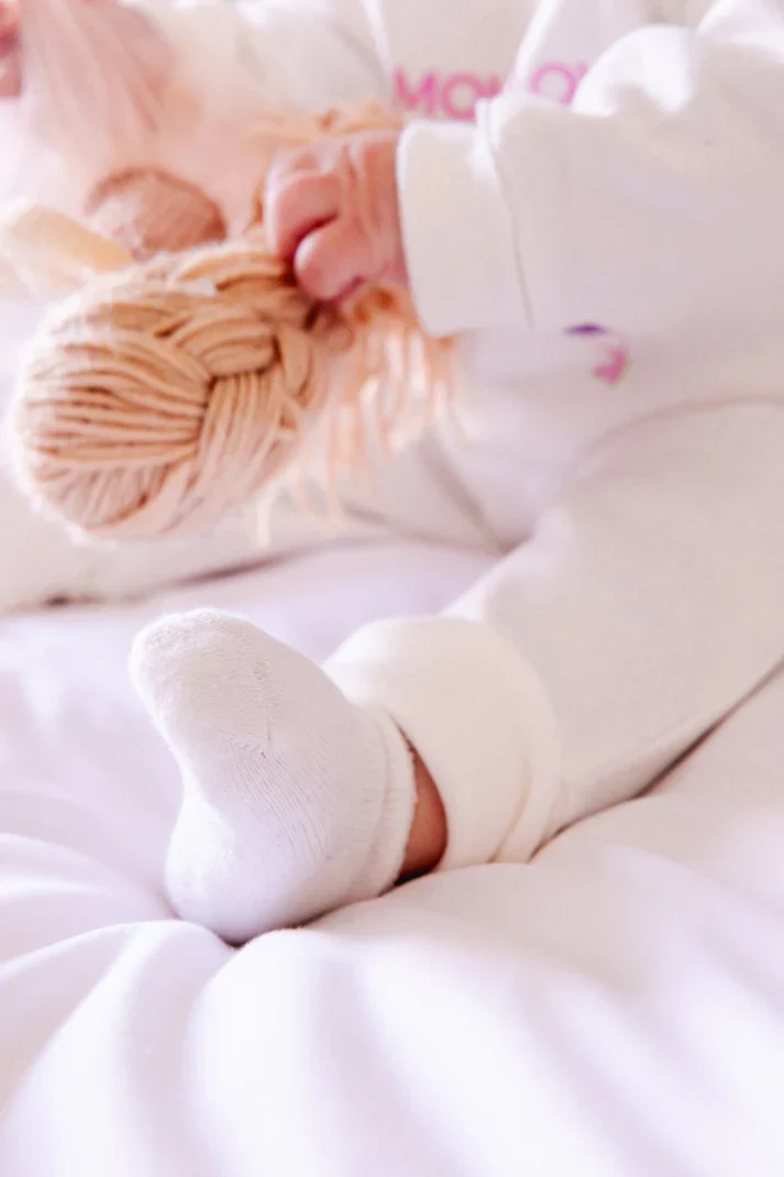 Organic White Socks | Pack of 3 - Image 2