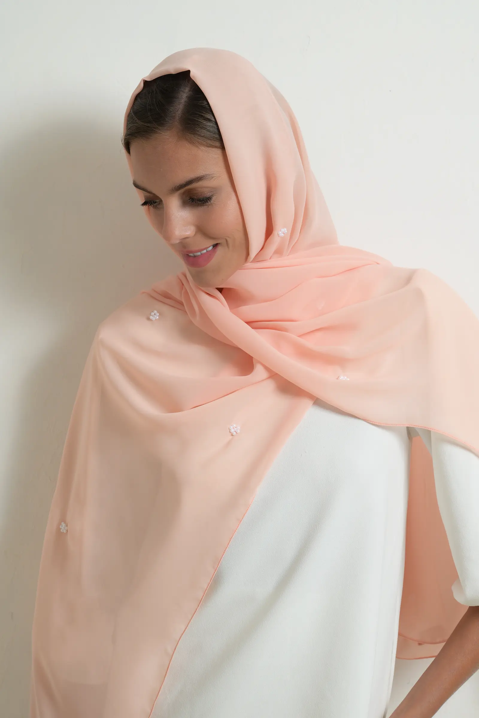Peach Pearl Tarha - Image 2