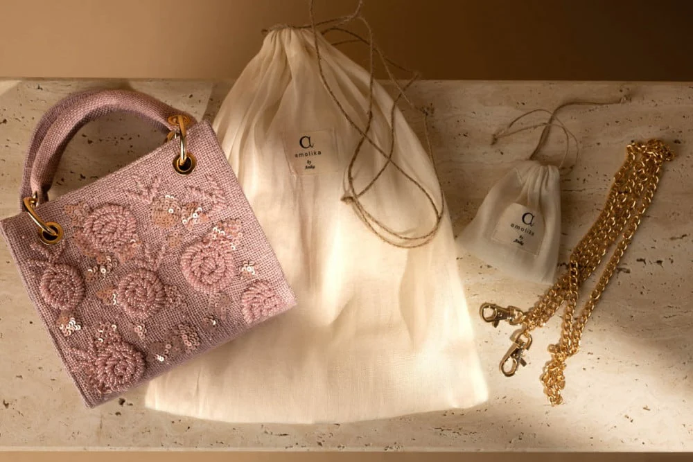 Pink Peony Bag - Image 6