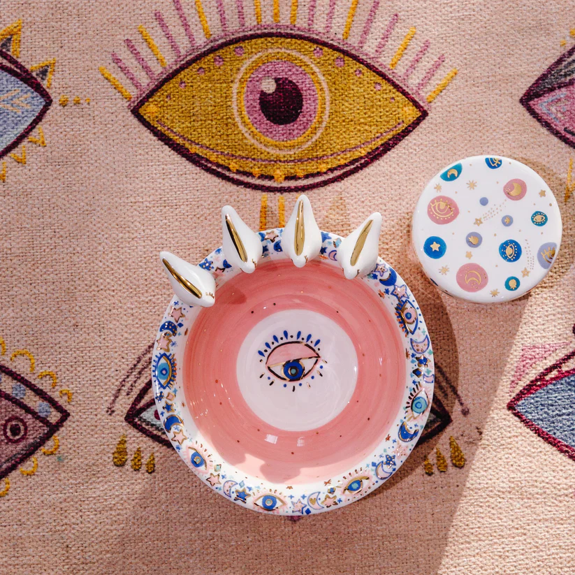 Pink 3D Bird Ceramic Bowl | Large - Image 2