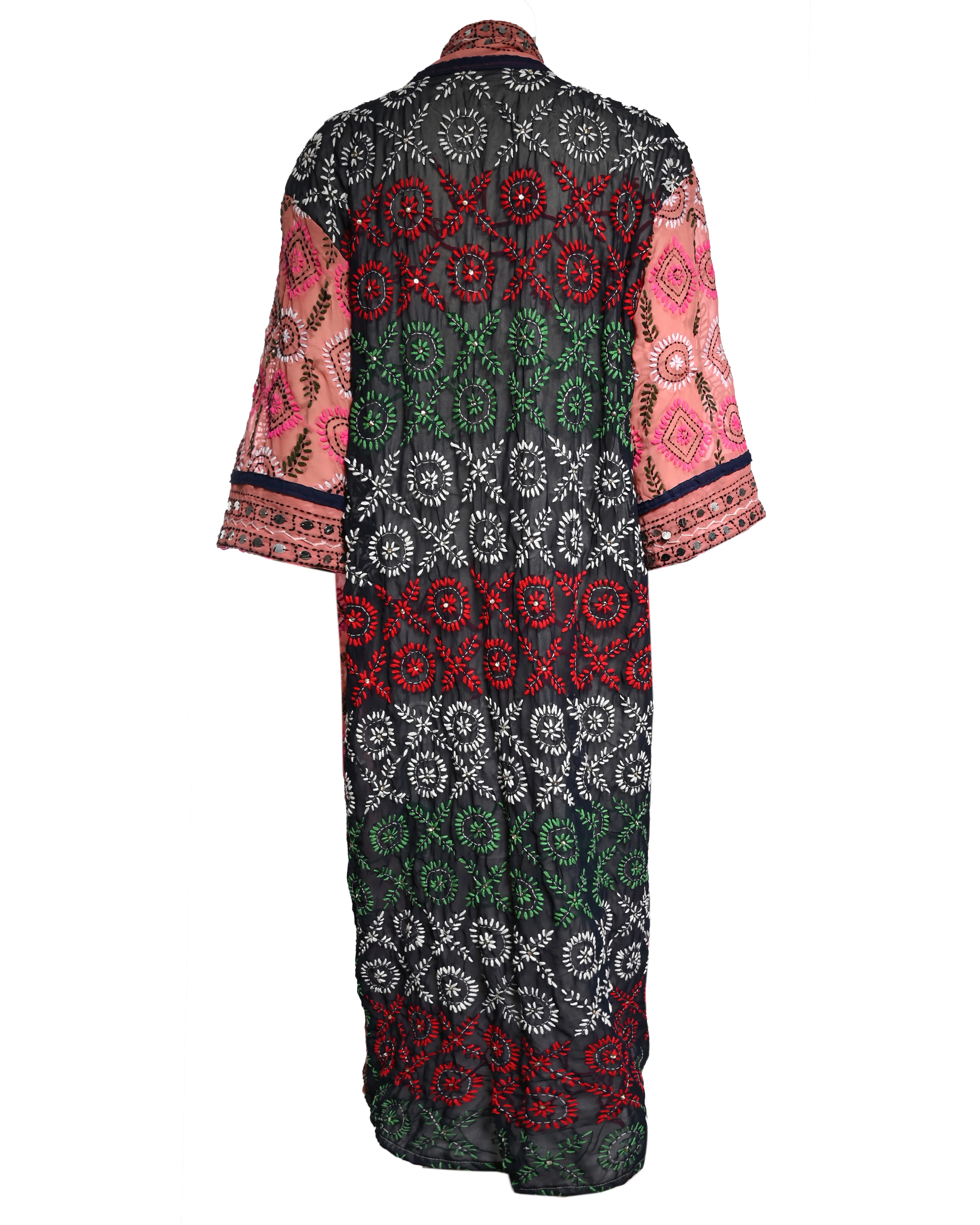 Multicolor Embroidered Kimono - Image 2