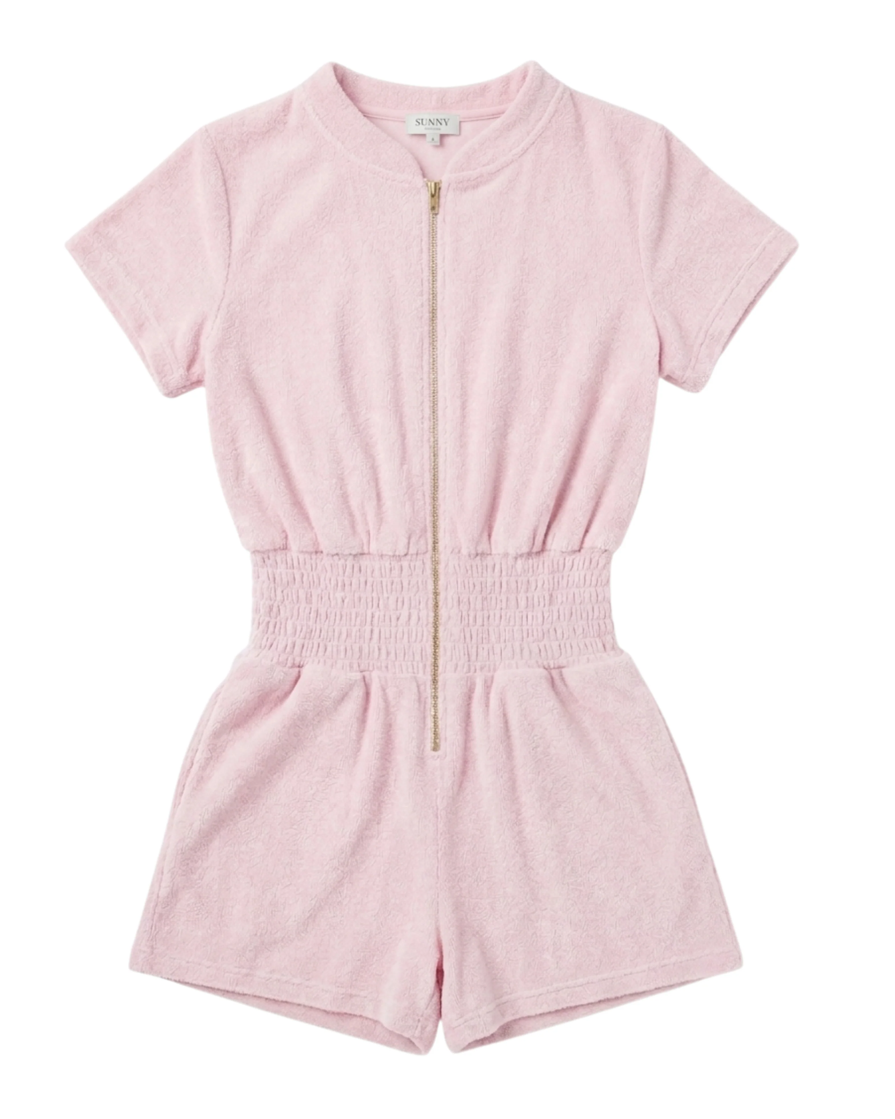 Pink Terry Towel Jumpsuit