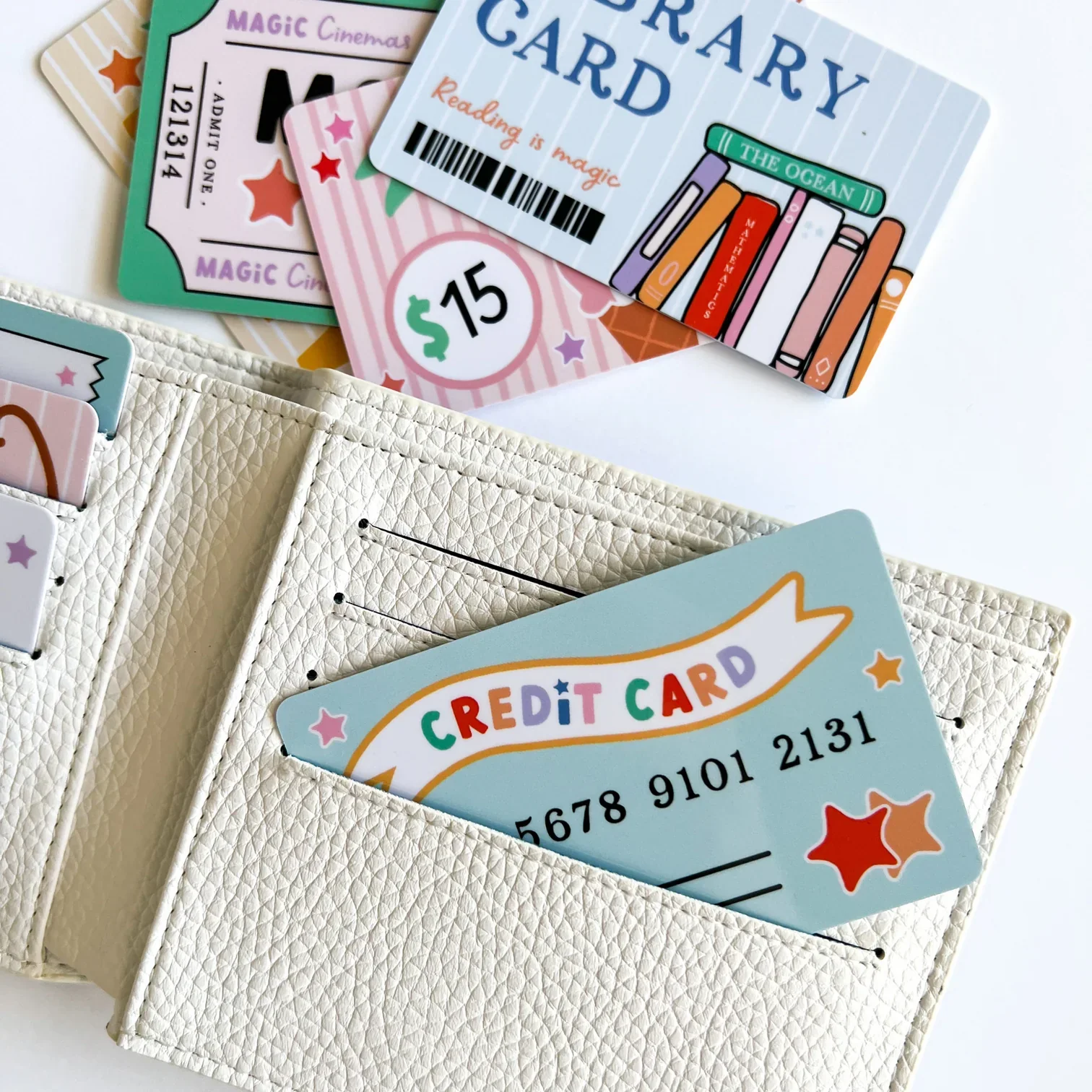 Pretend Play Wallet + Credit Card Set - Image 3