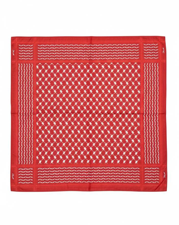 Red Keffiyeh Scarf
