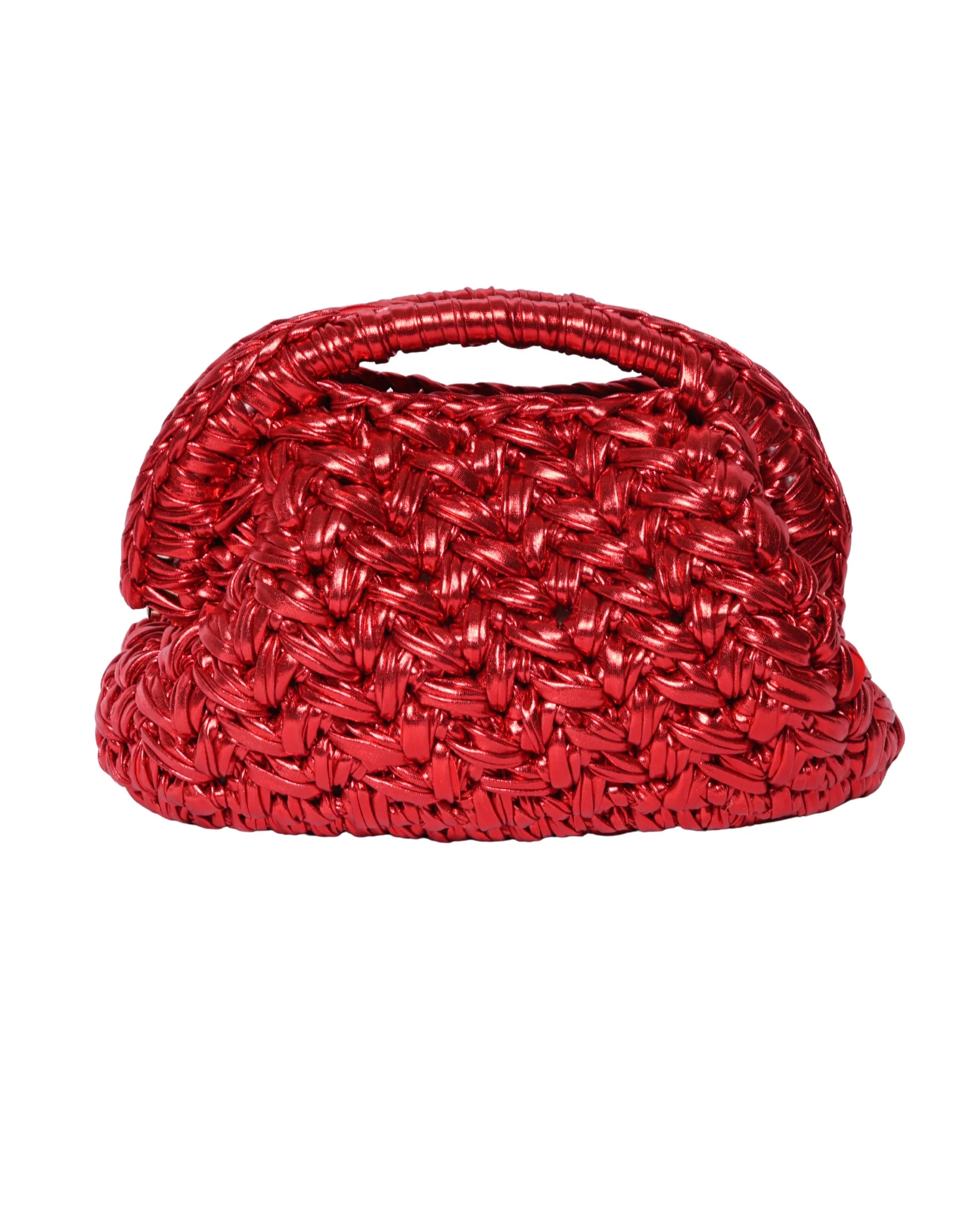 Red Medium Basket Bag