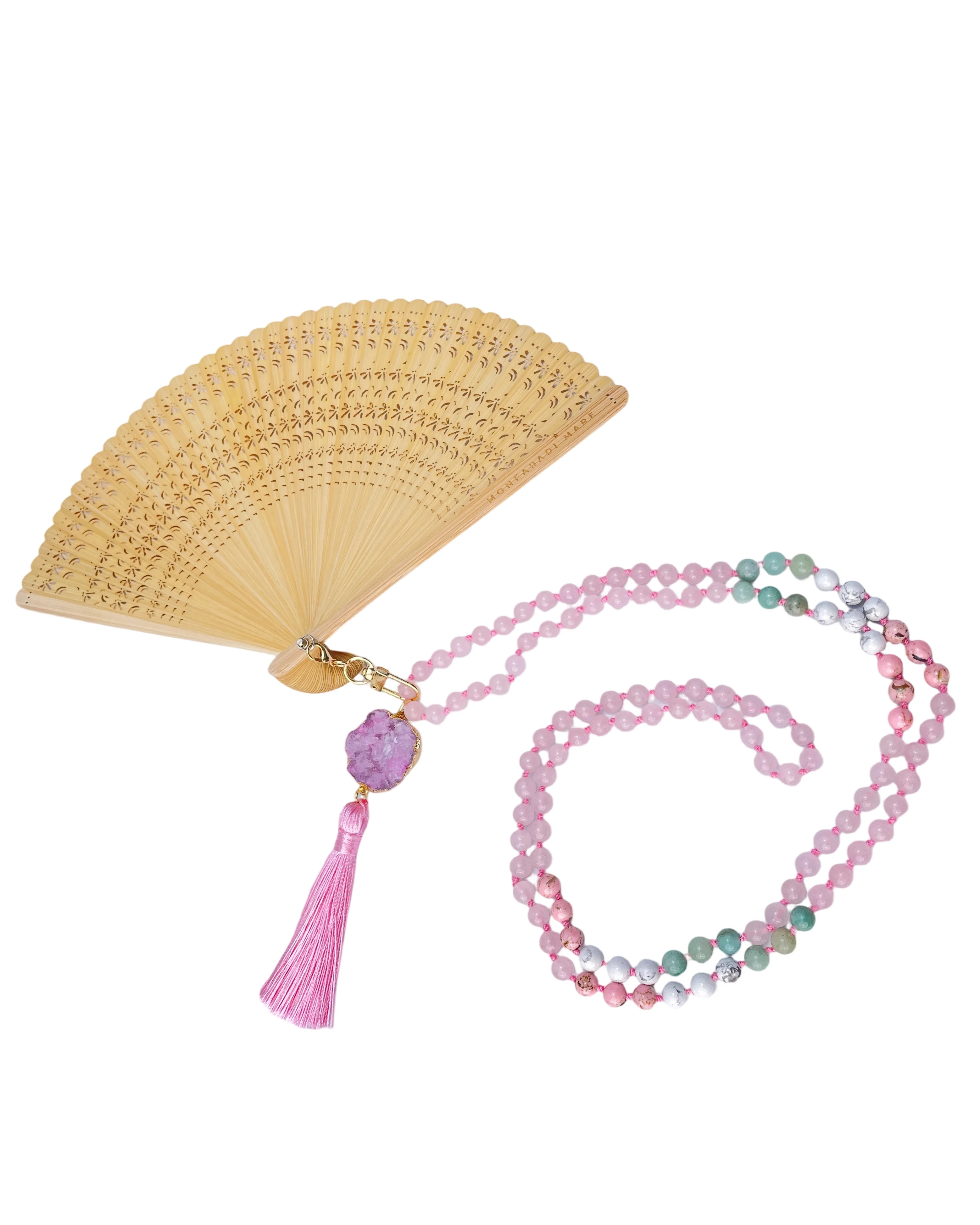 Rose Bamboo Fantastique Fan