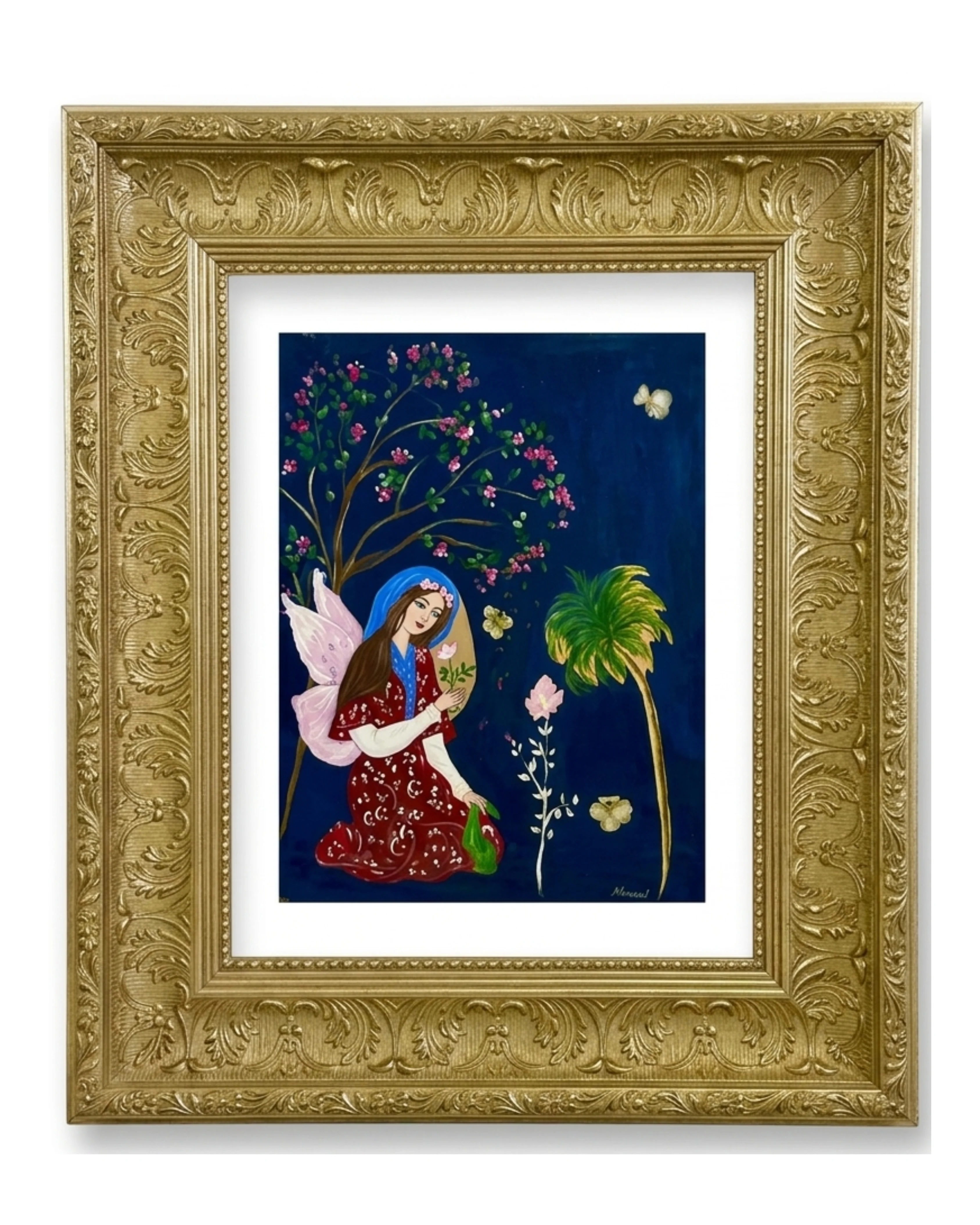 "Roses Tree" Framed Artwork