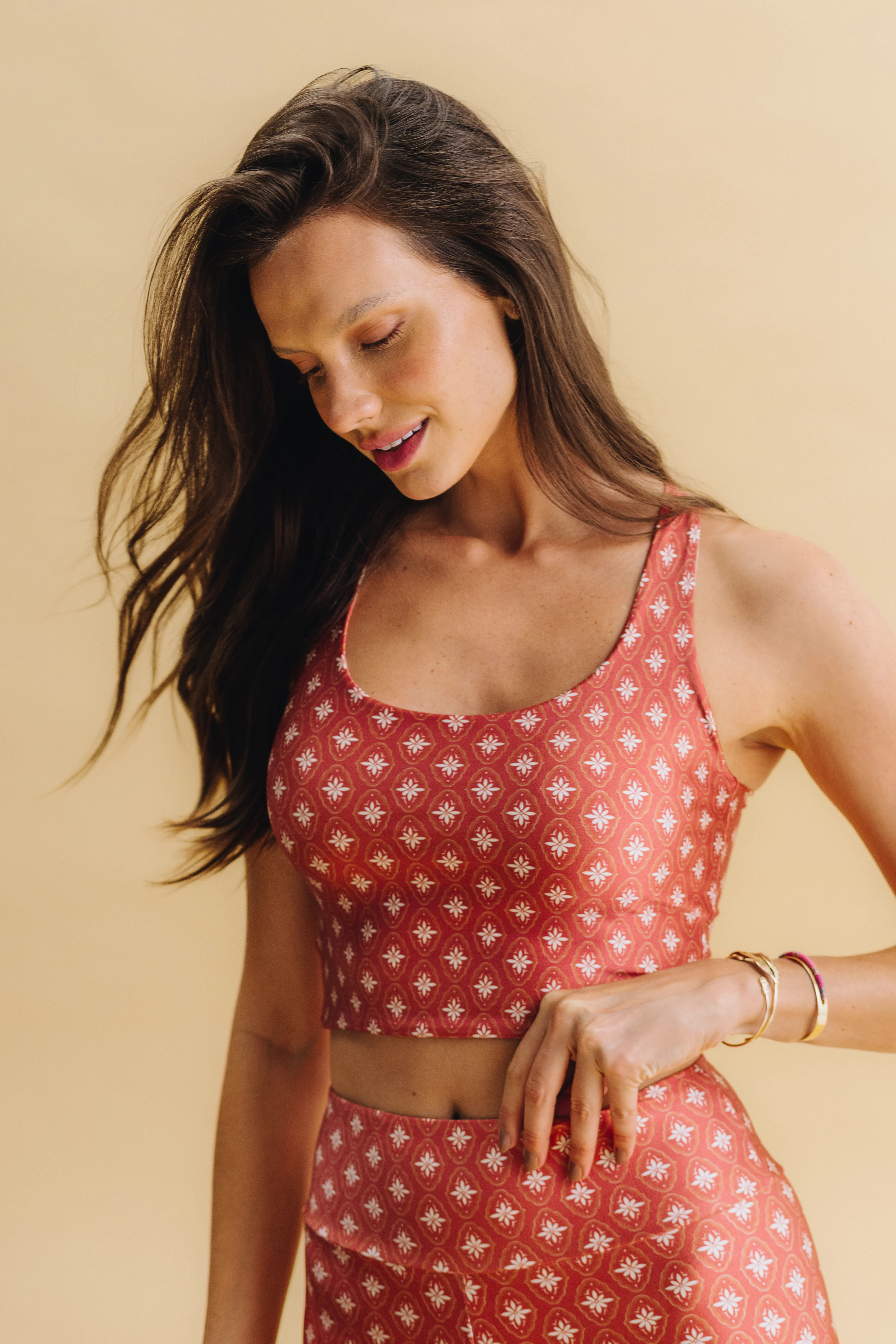 Red Tile Athleisure Set - Image 3