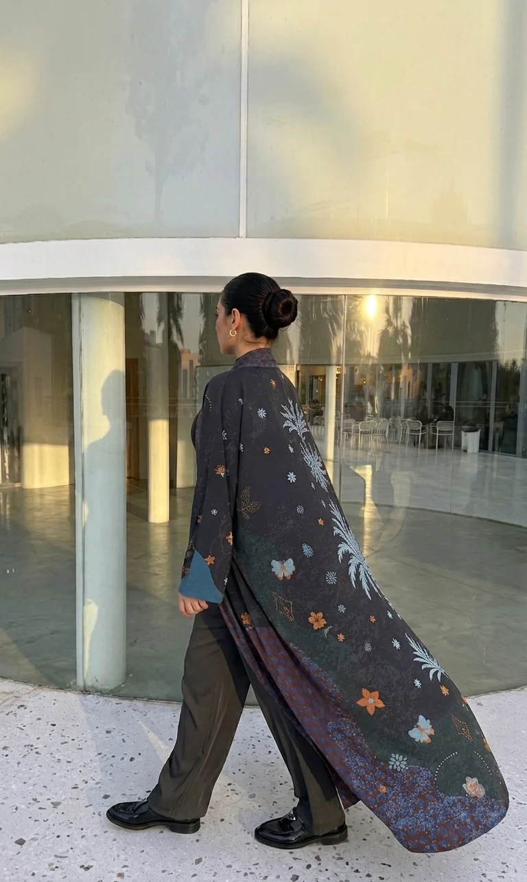 "Seen Leaving The Corniche" Abaya | Black - Image 14