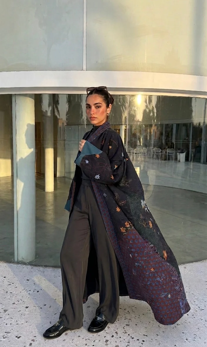 "Seen Leaving The Corniche" Abaya | Black - Image 15