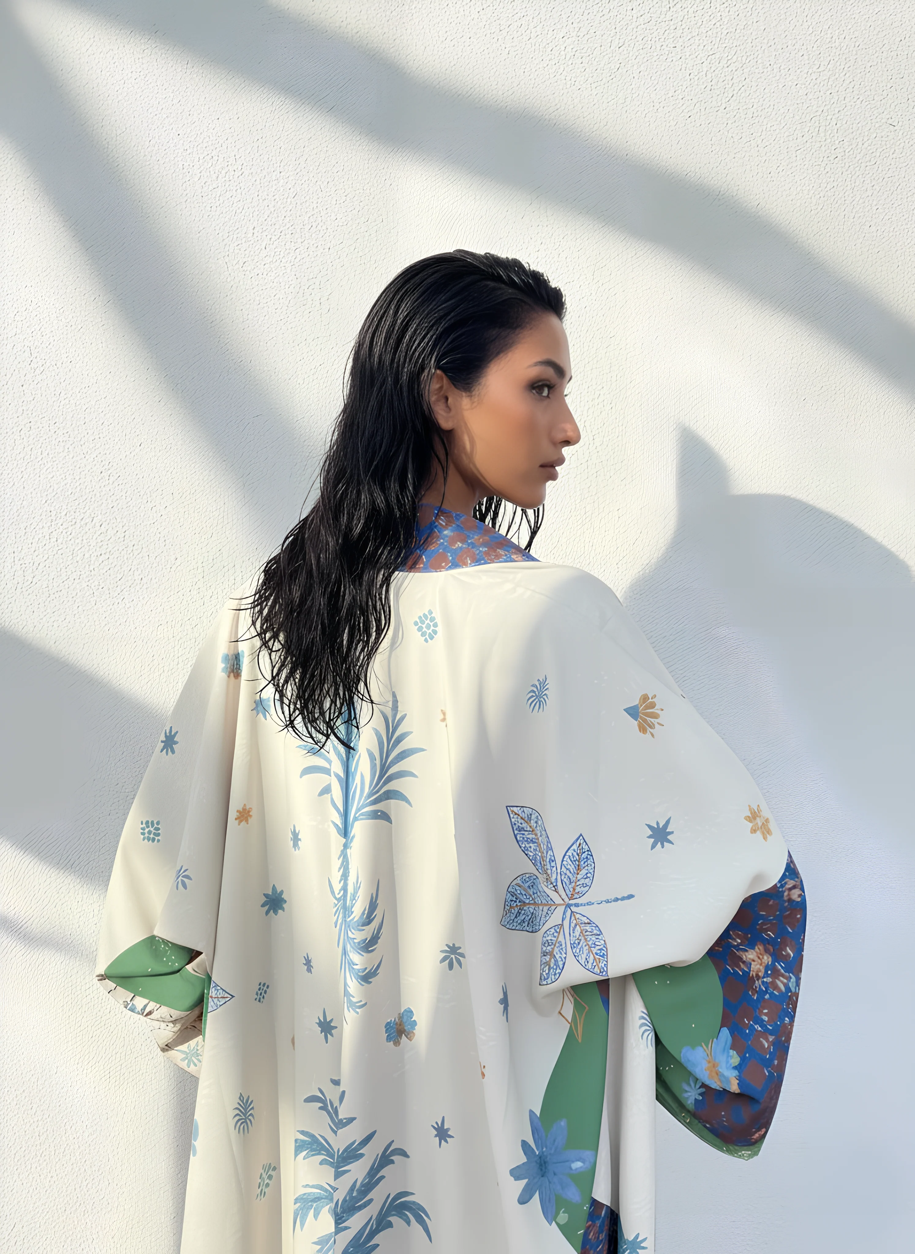 "Seen Leaving The Corniche" Abaya | Ivory - Image 8