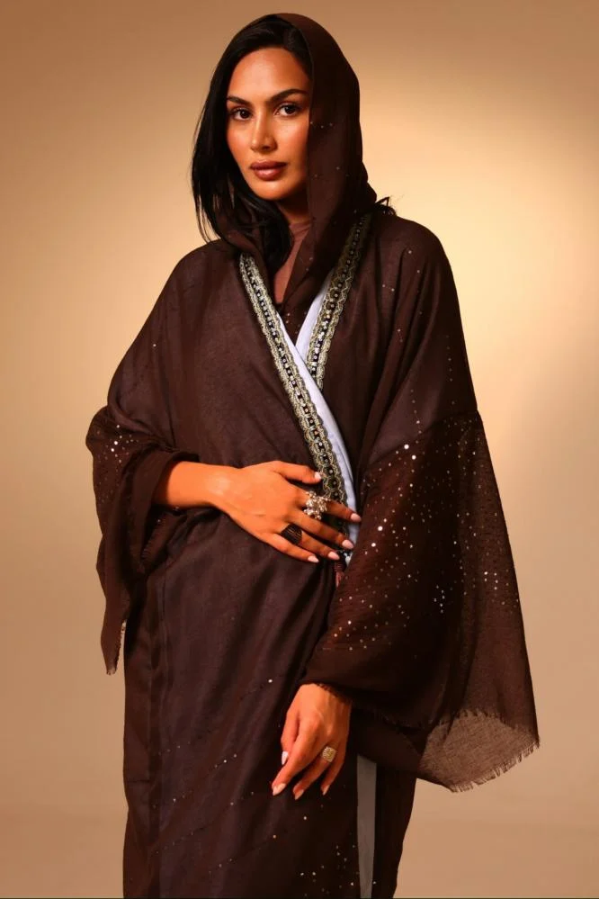 Sepia Cotton Abaya - Image 3